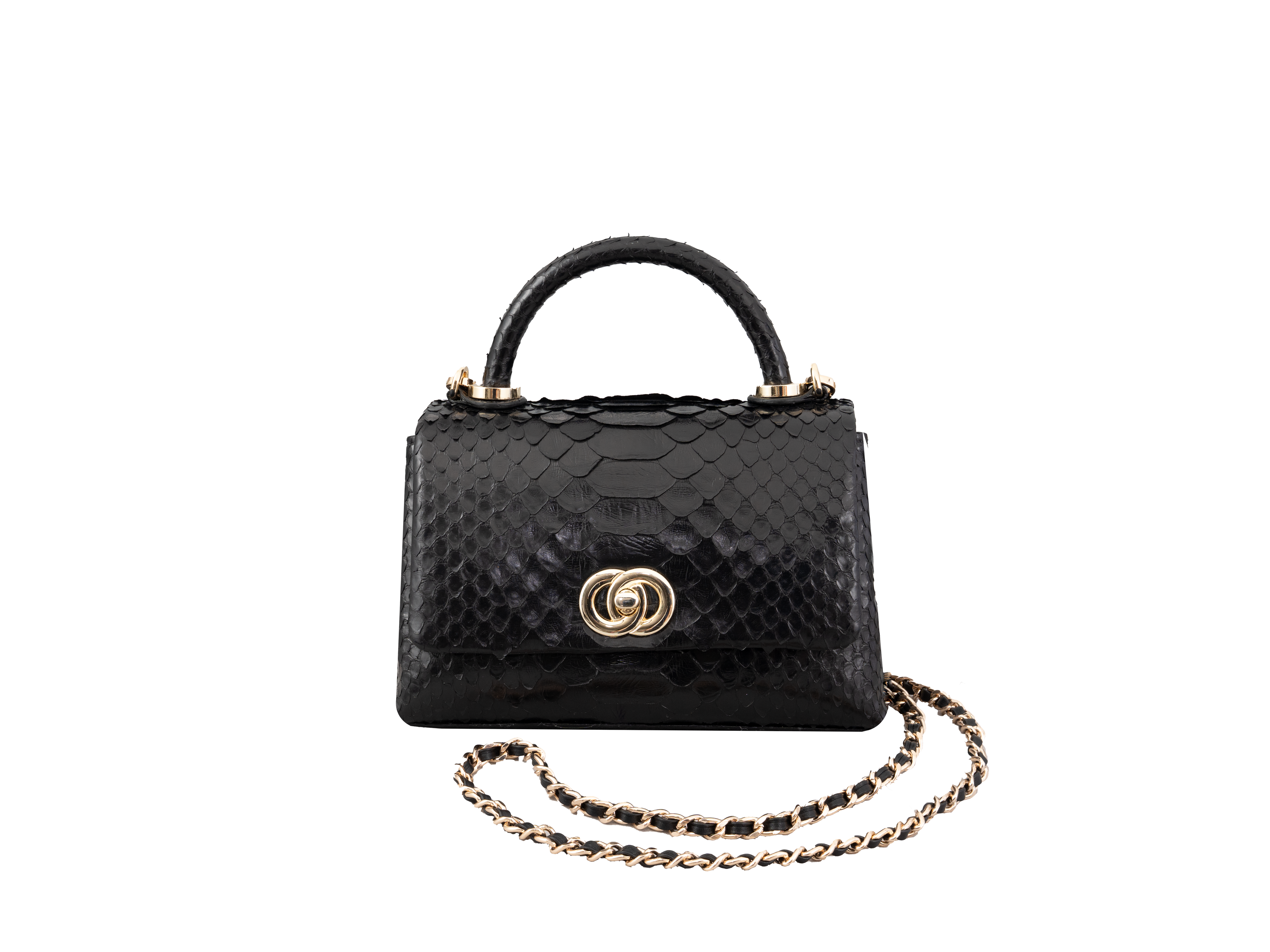 Image of Zenith Python Leather Bag