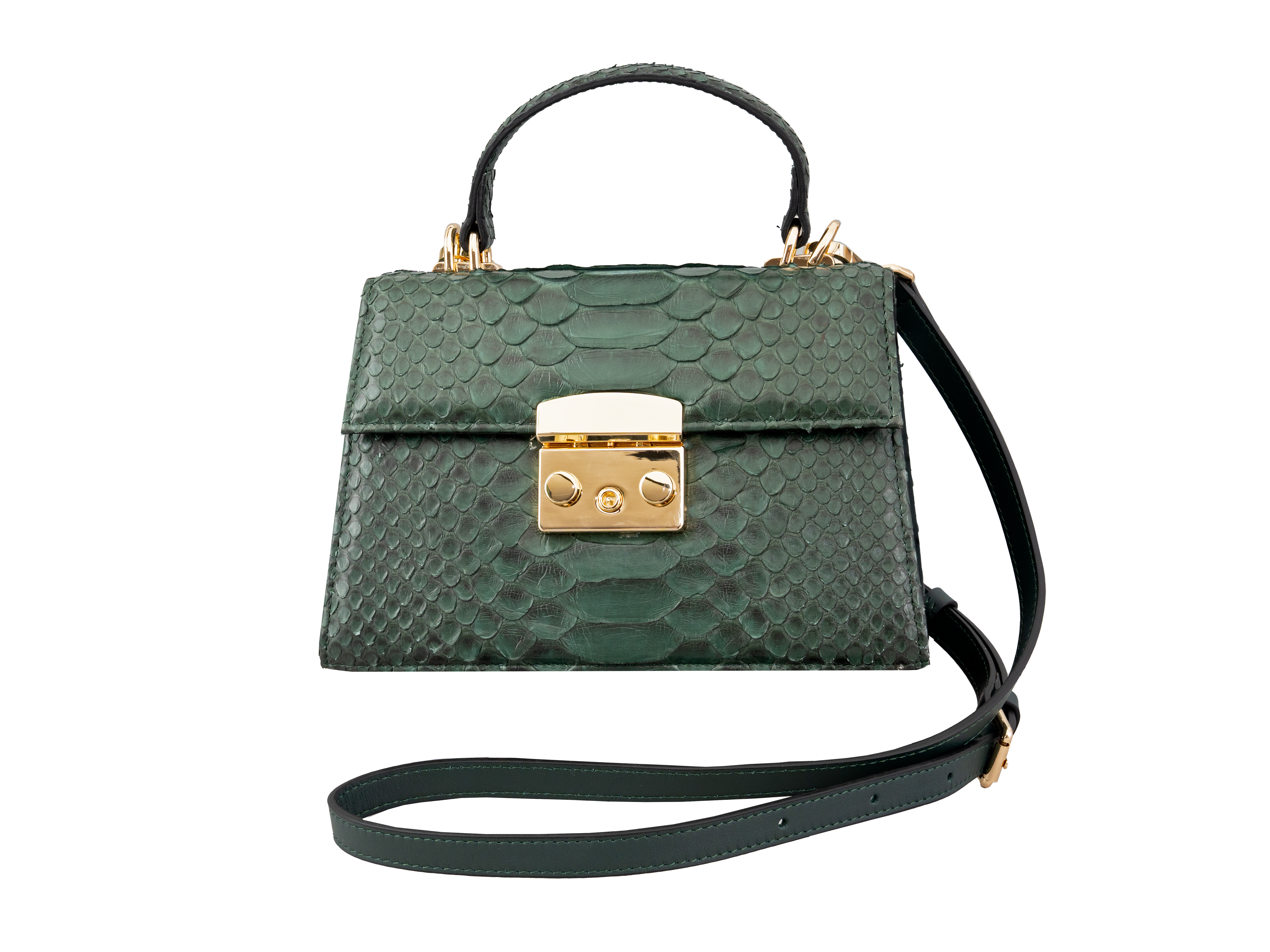Luxora Python Leather Bag