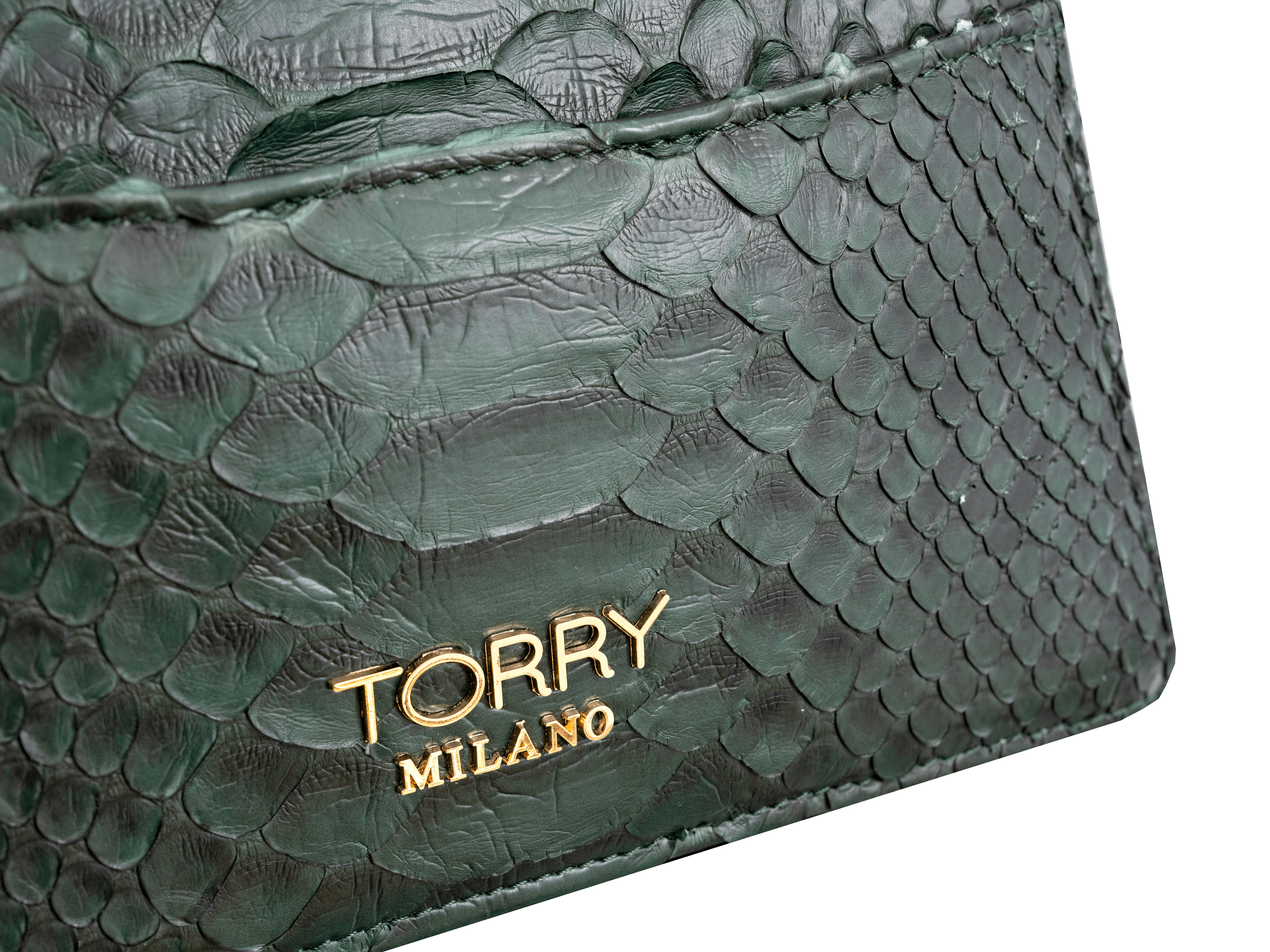 Luxora Python Leather Bag