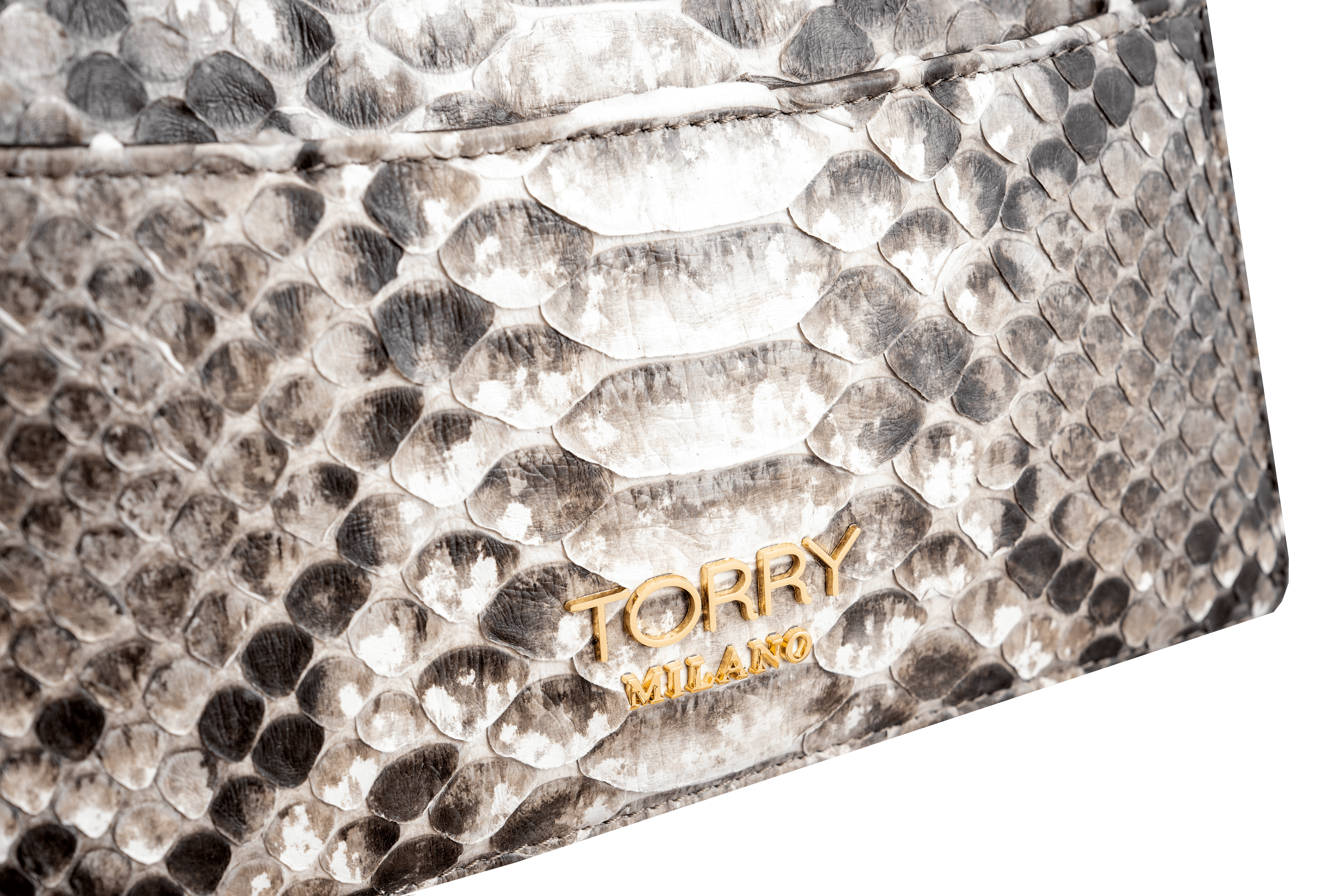 Luxora Python Leather Bag