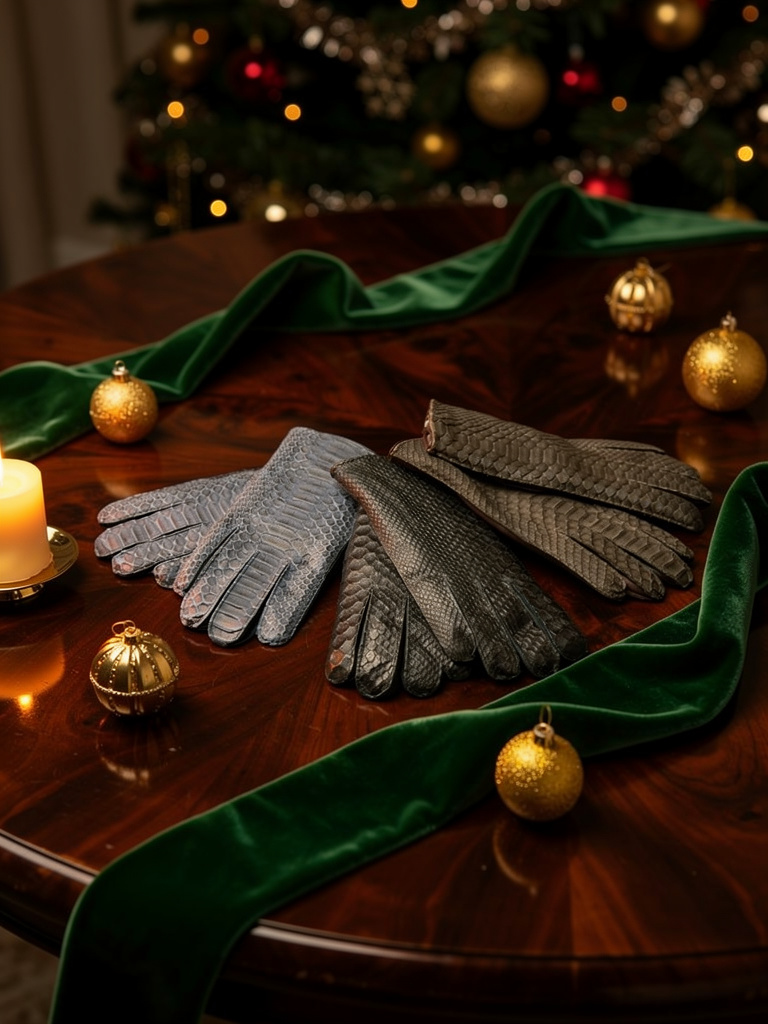 Luxury Python Gloves
