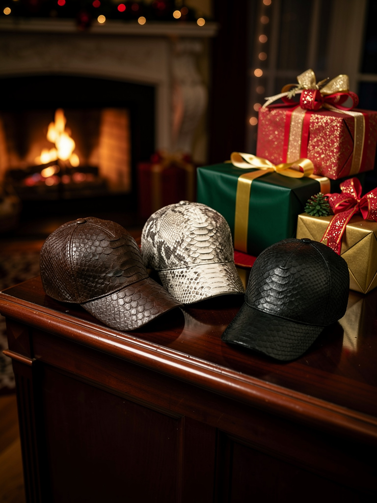 Luxury Python Cap