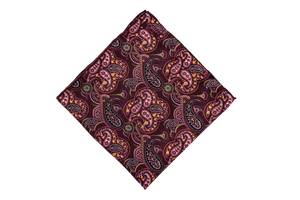 Image of Silk Paisley Pocket Square