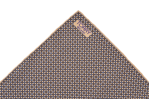 Image of Silk Geometric Pattern Pocket Square