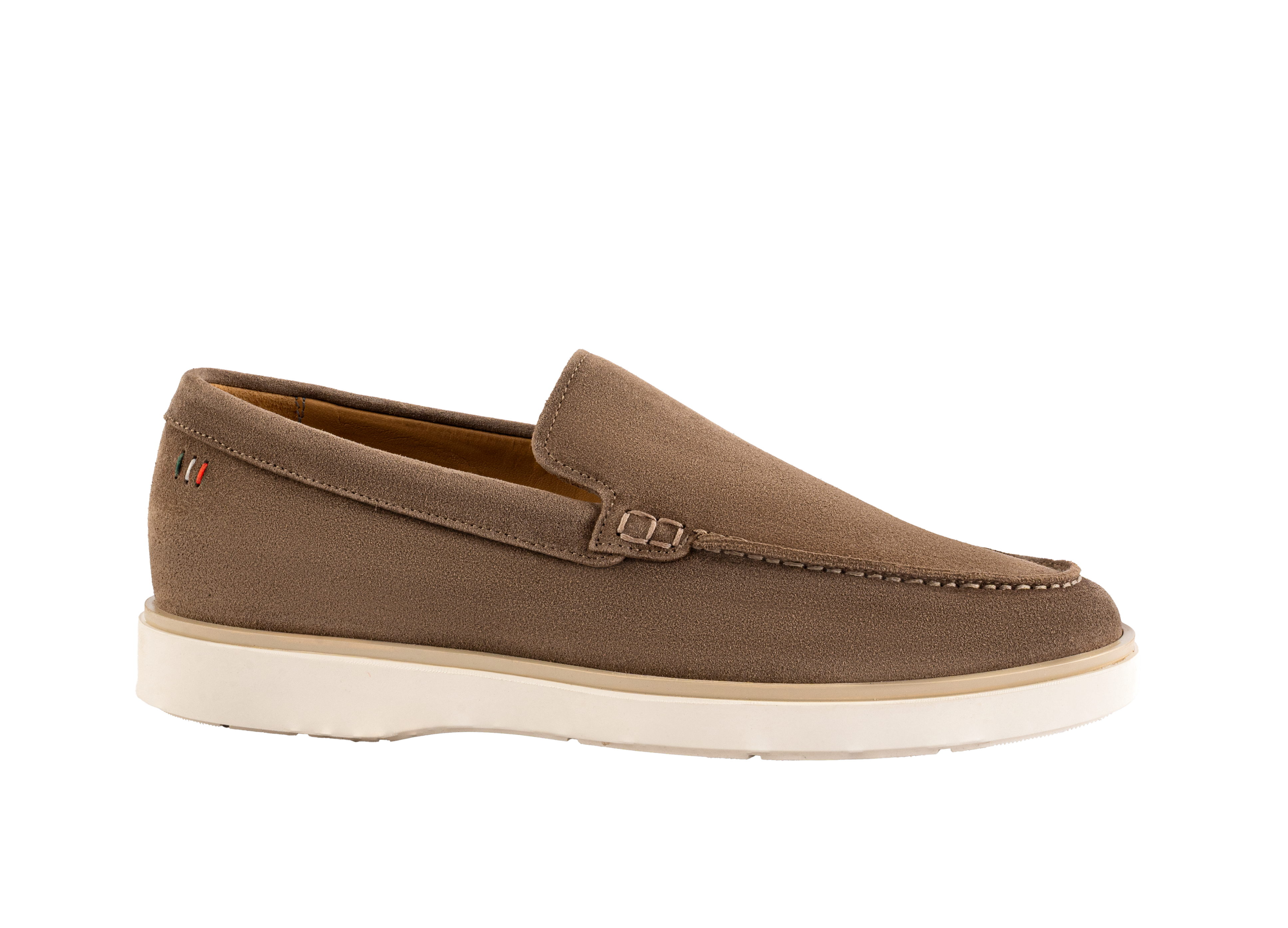 Premium Beige Leather Loafers