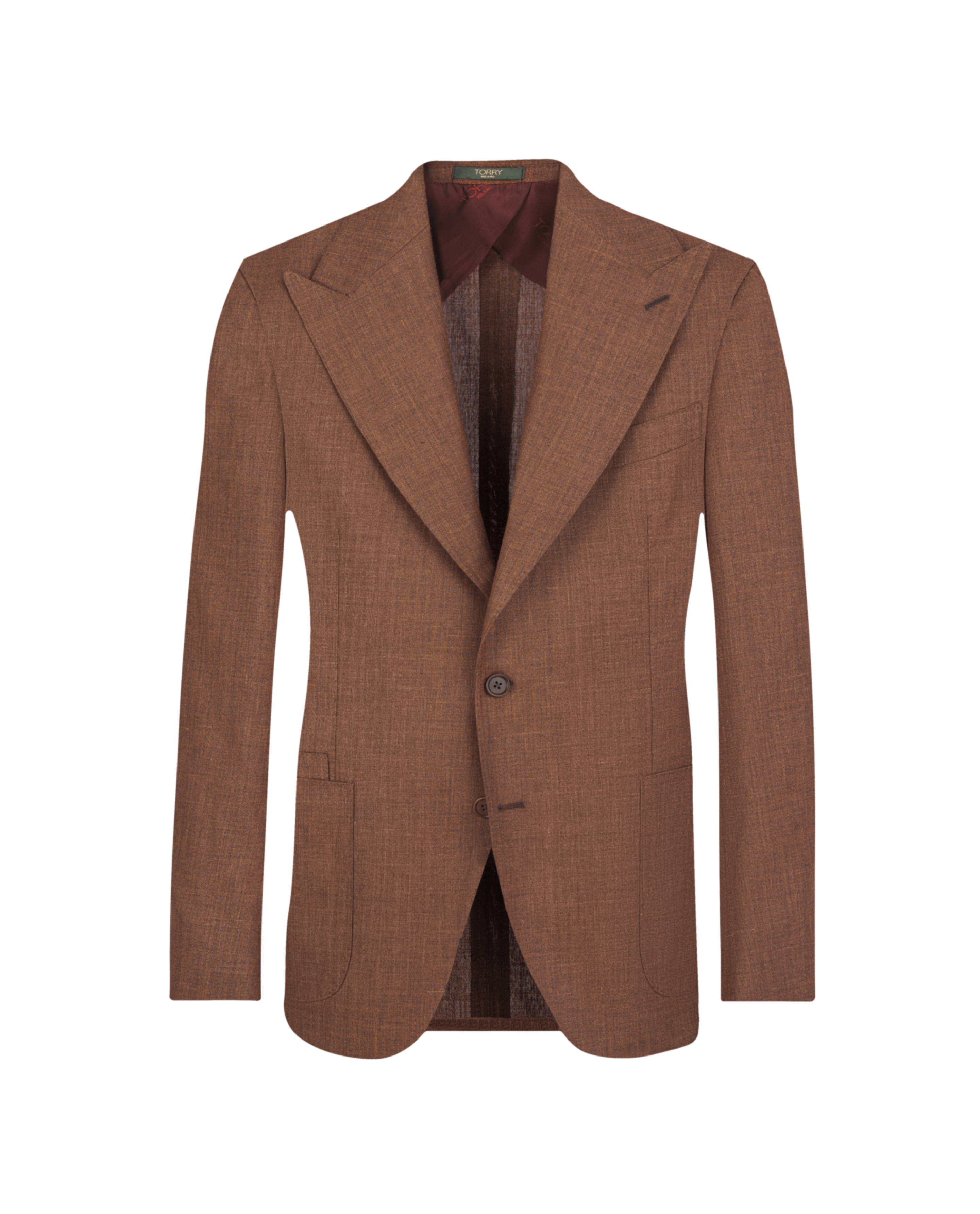 Brown Linen & Wool Blazer