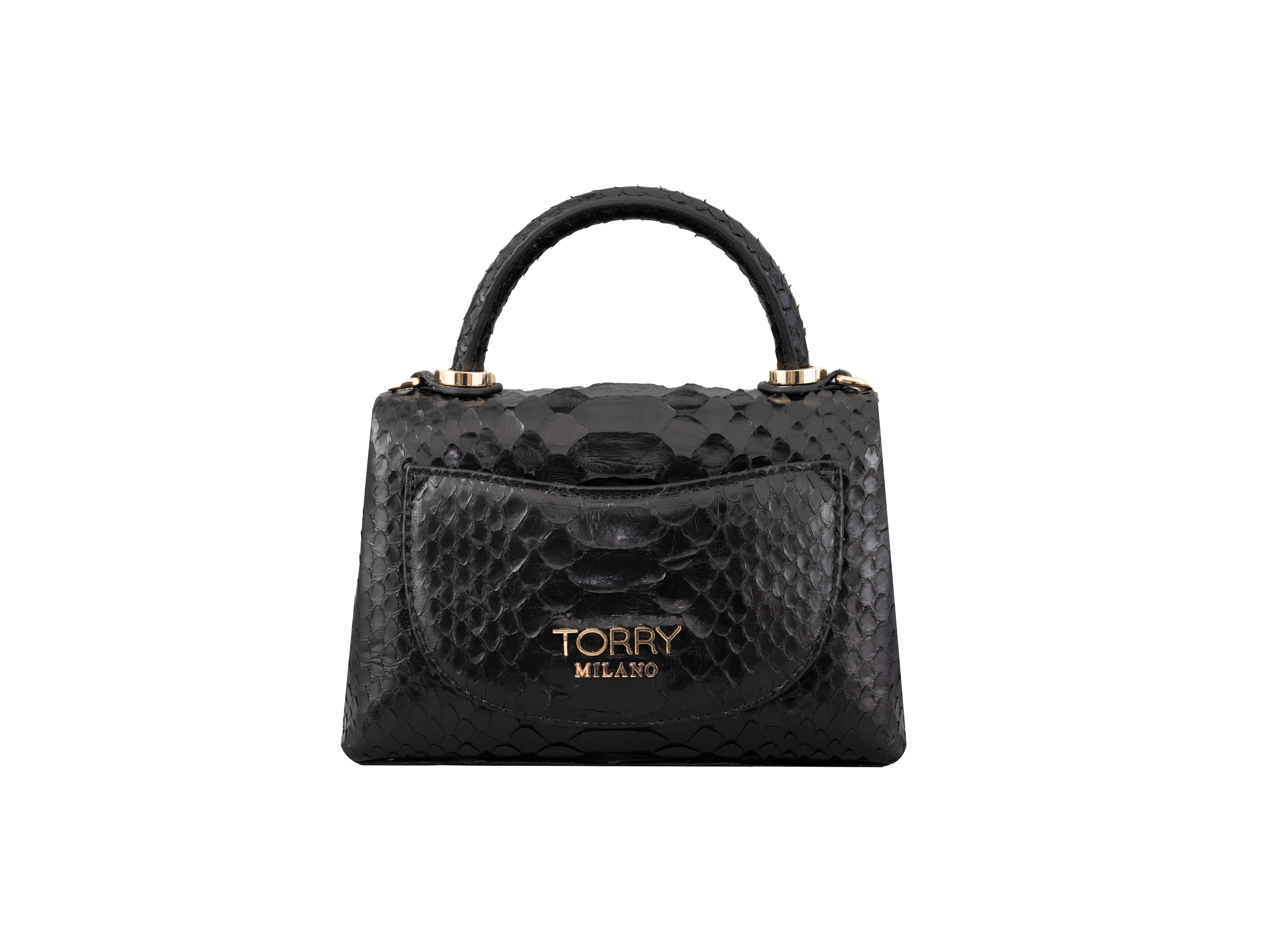 Image of Zenith Python Leather Bag