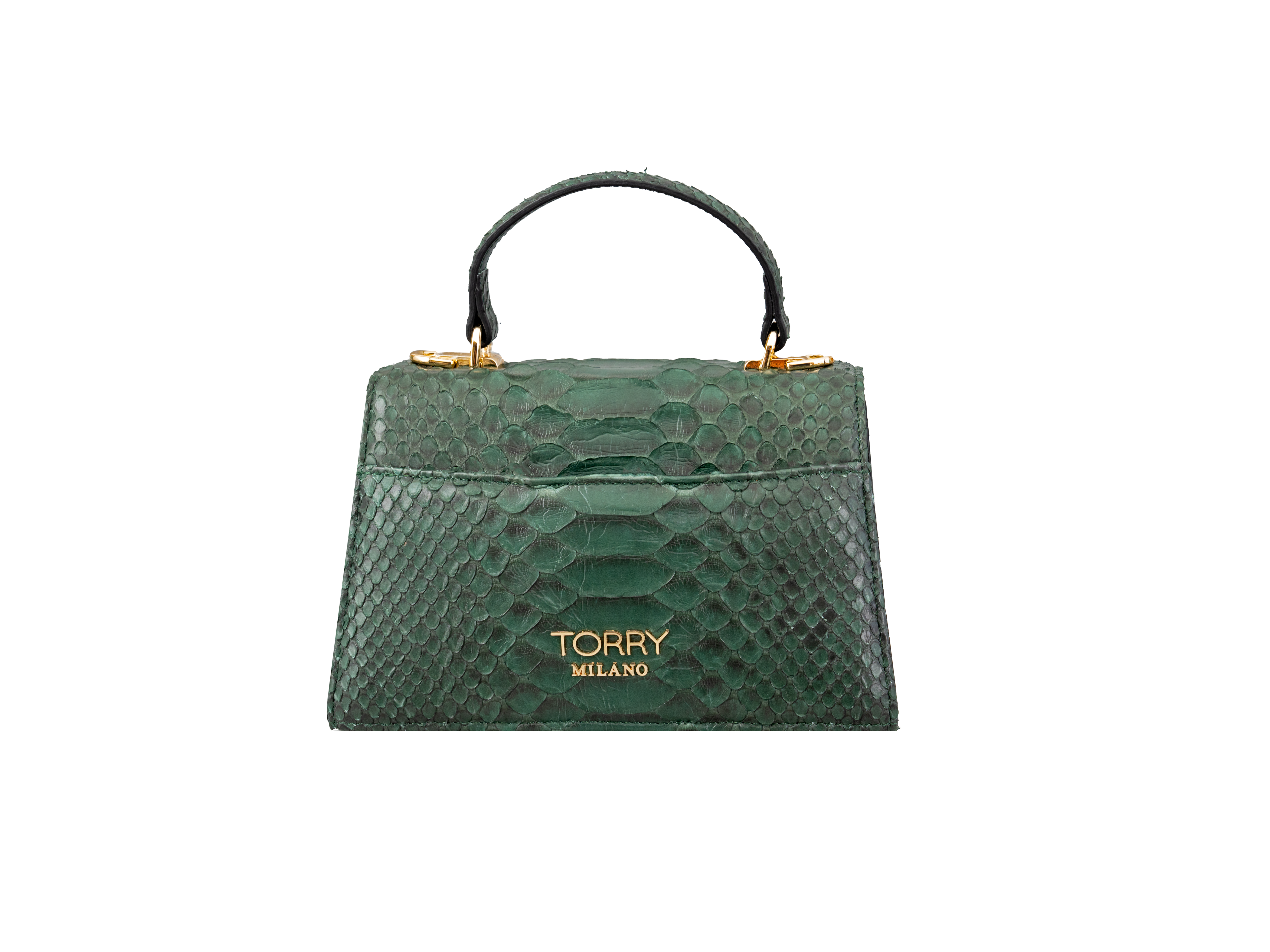Green Luxora Python Leather Bag
