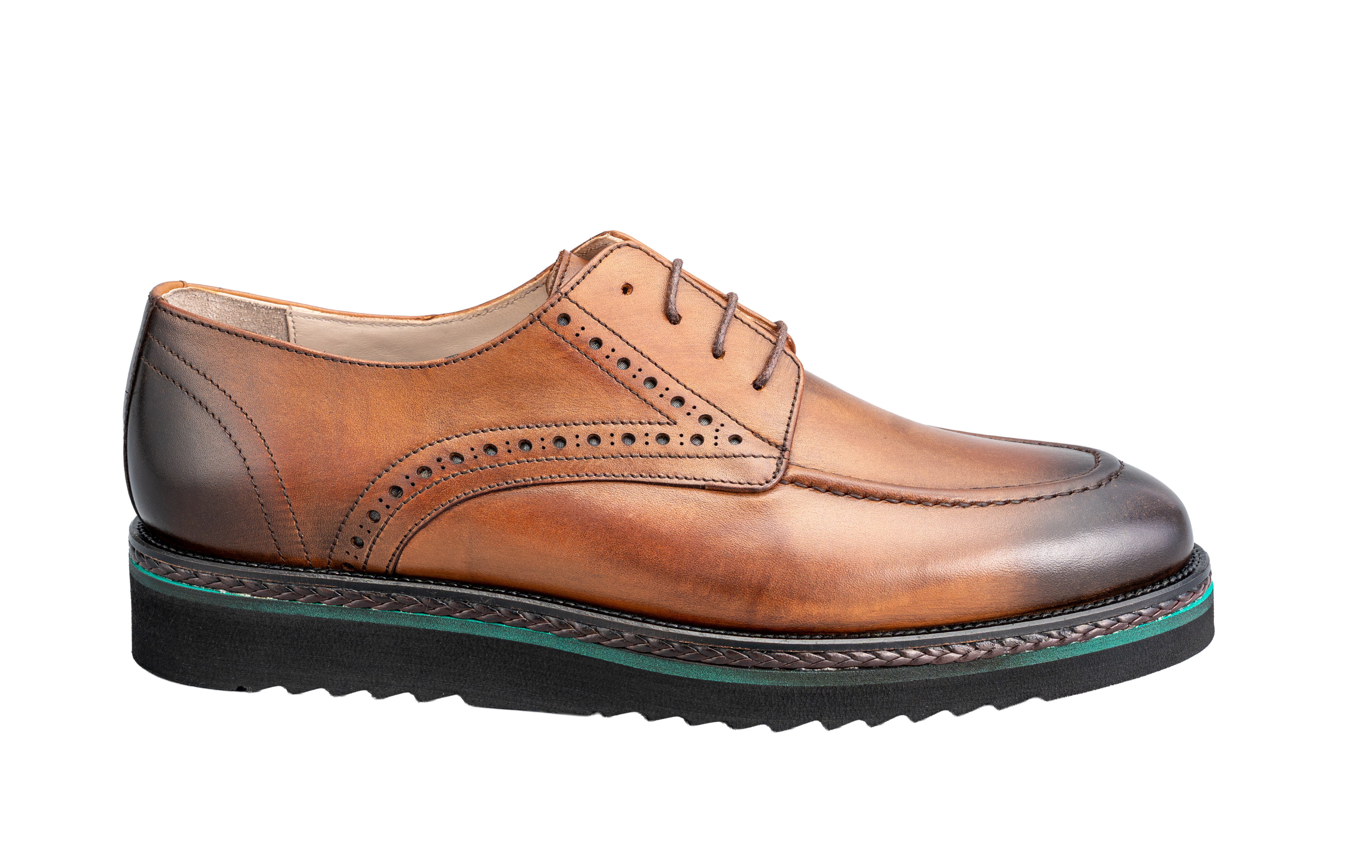 Tobacco Regale Derby Shoes