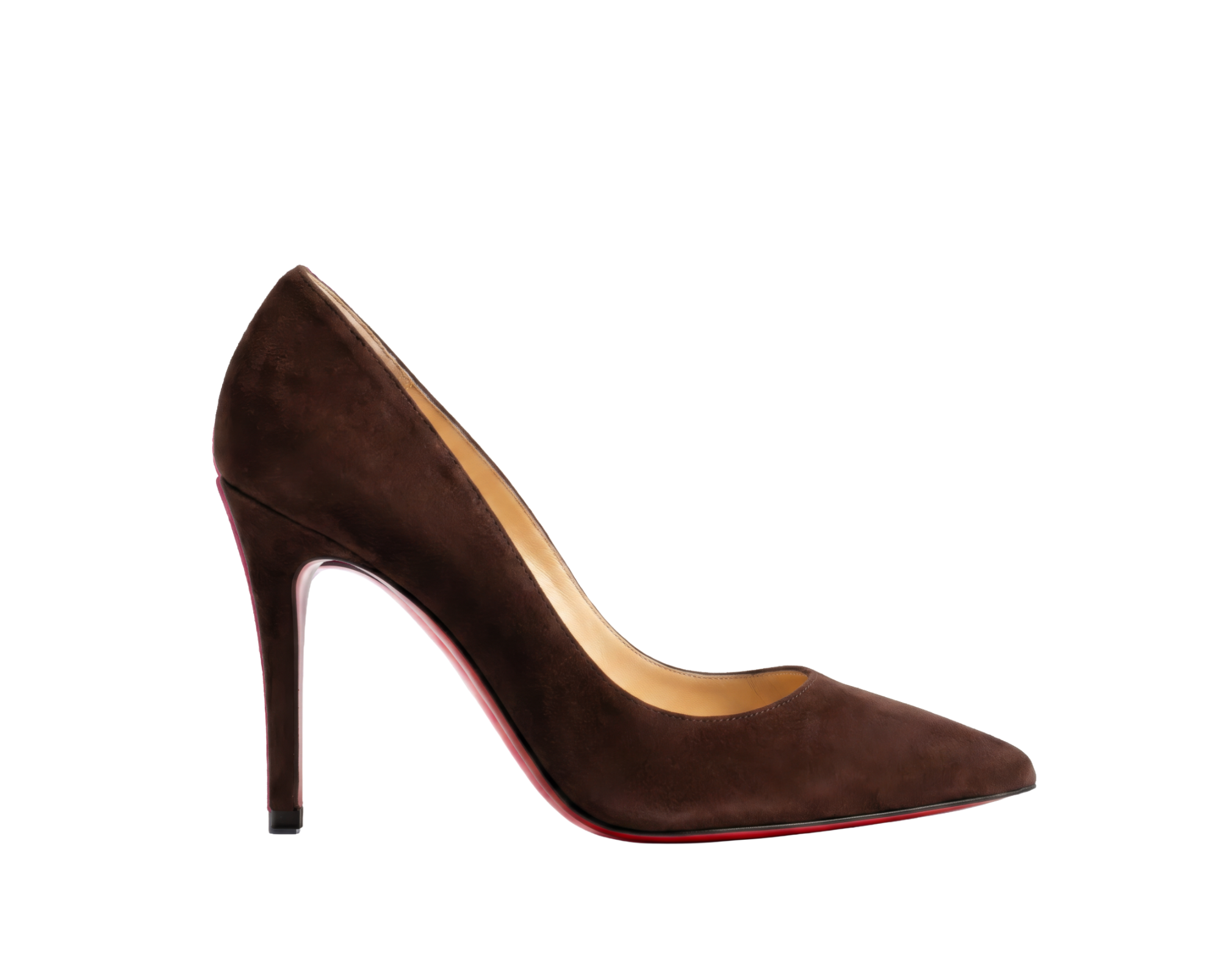 Chestnut Suede Stilettos - 8cm