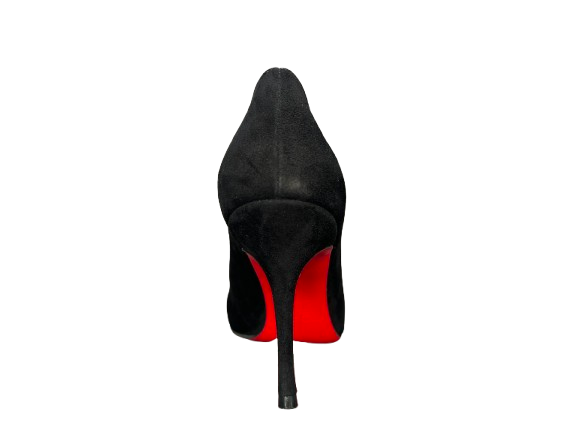 Black Suede Stilettos - 8cm