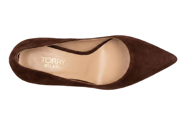 Chestnut Suede Stilettos - 8cm