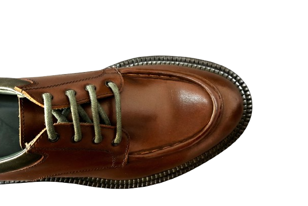 Tobacco Calfskin Lace-up Shoes