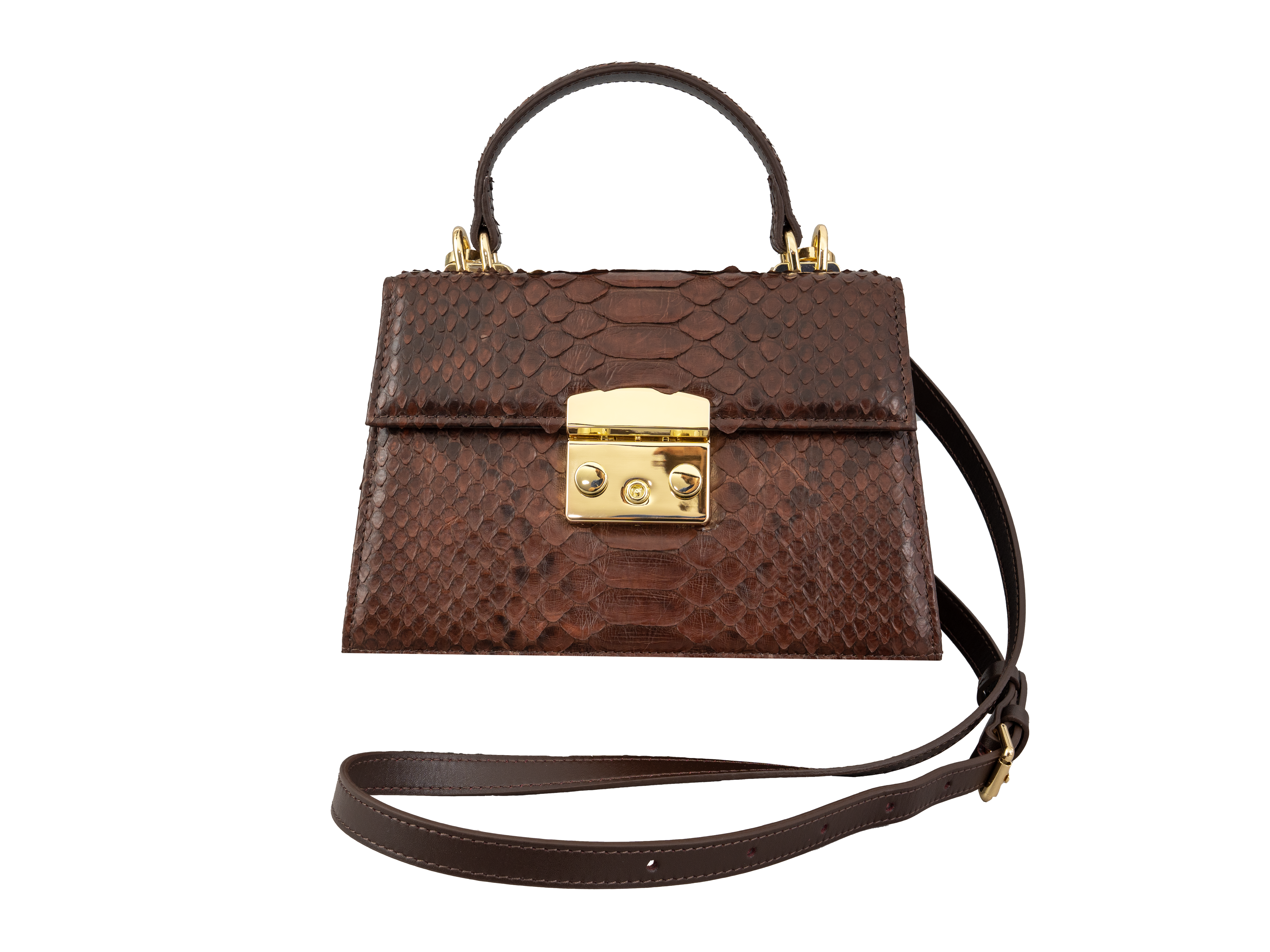Luxora Python Leather Bag