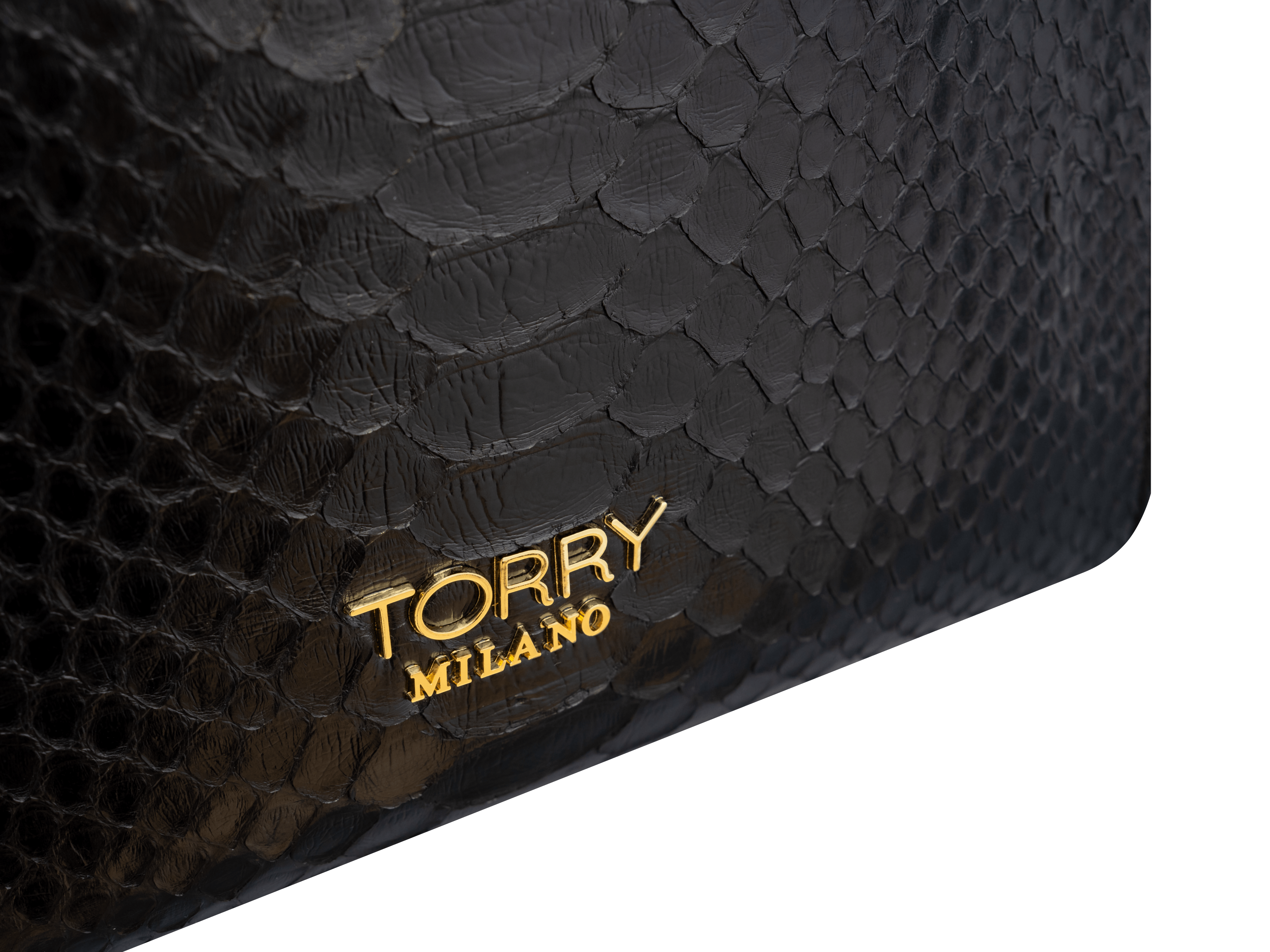 Modern Python Leather Backpack