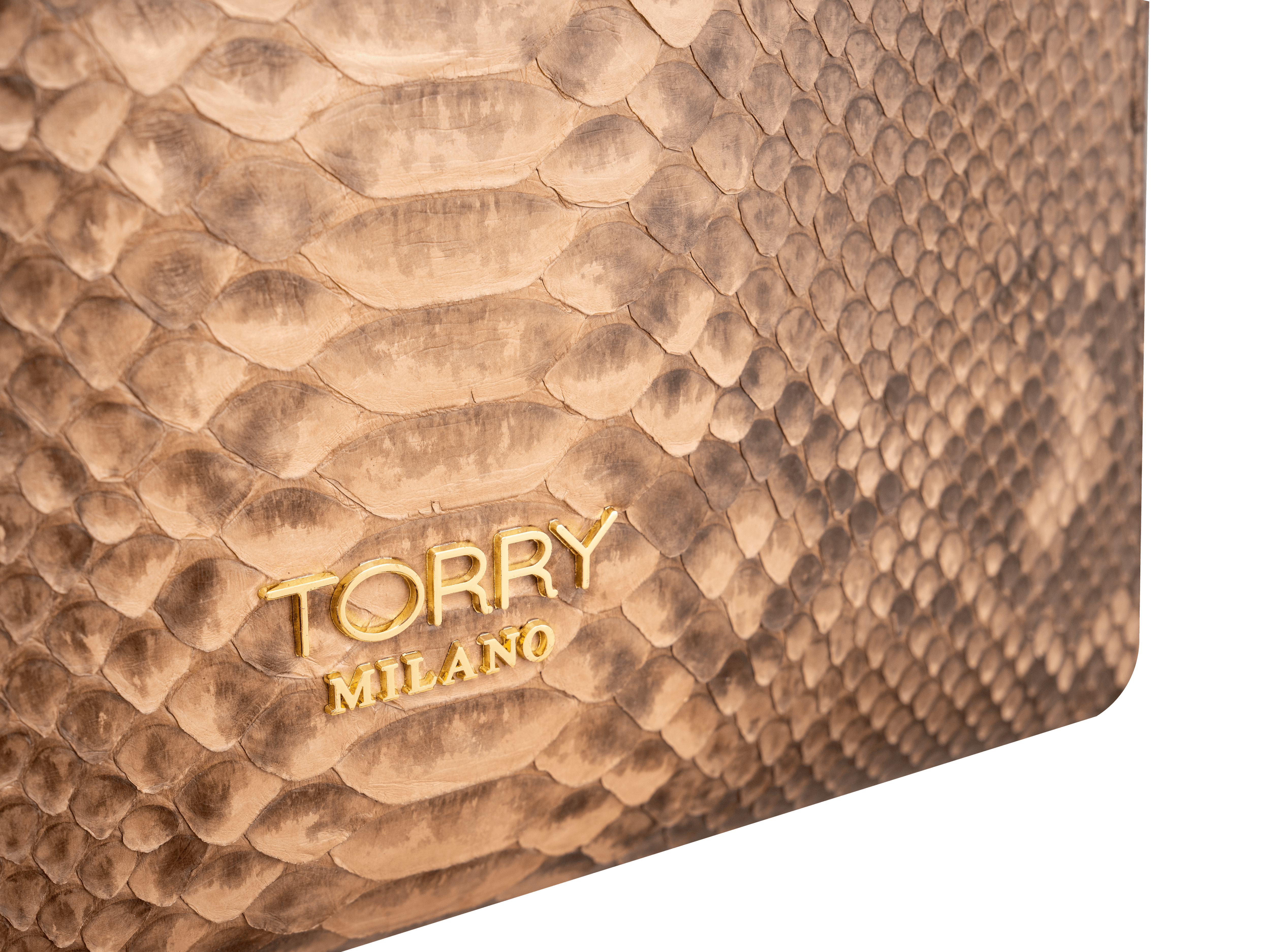 Modern Python Leather Backpack