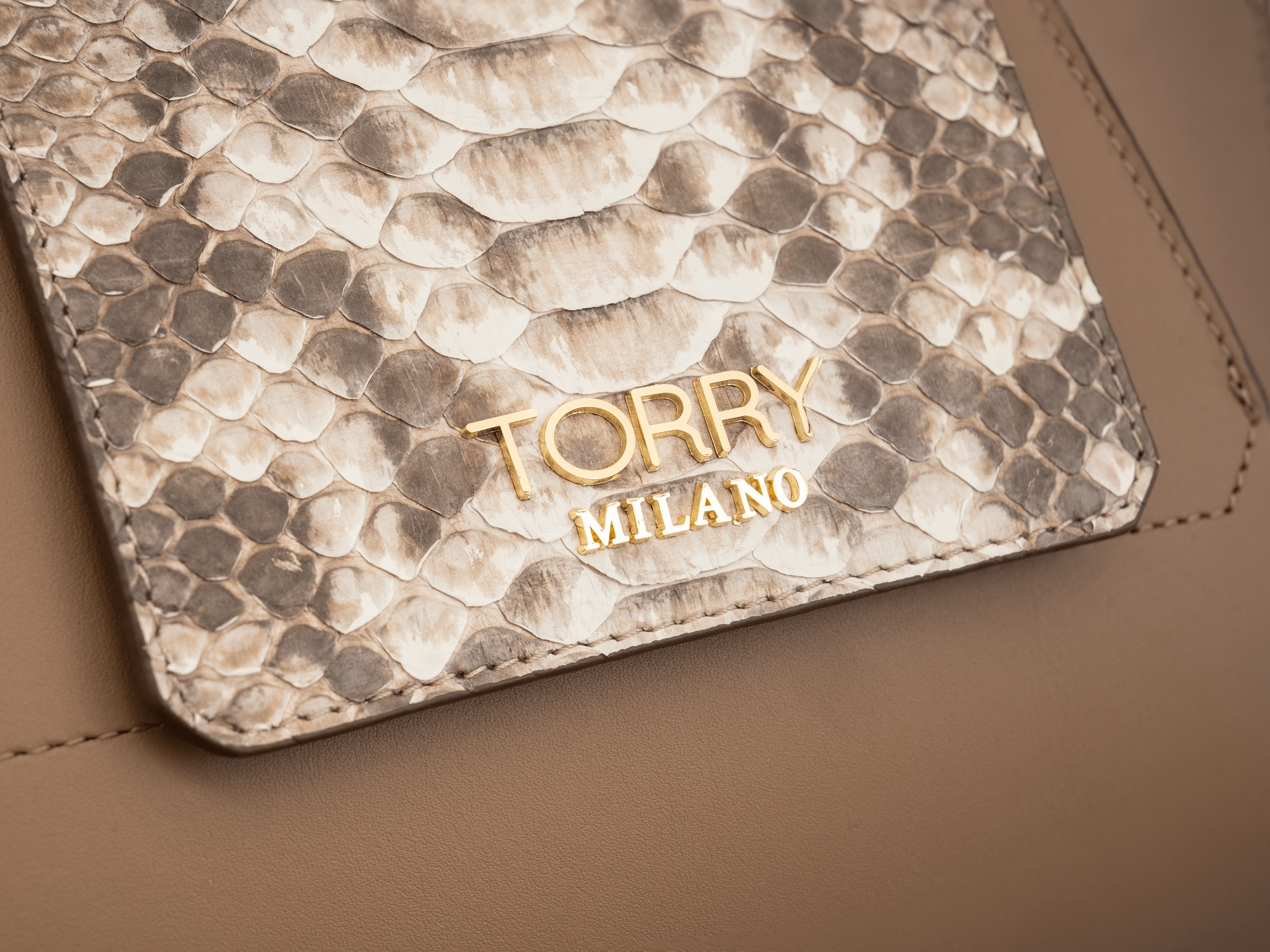 Eclat Python Leather Bag