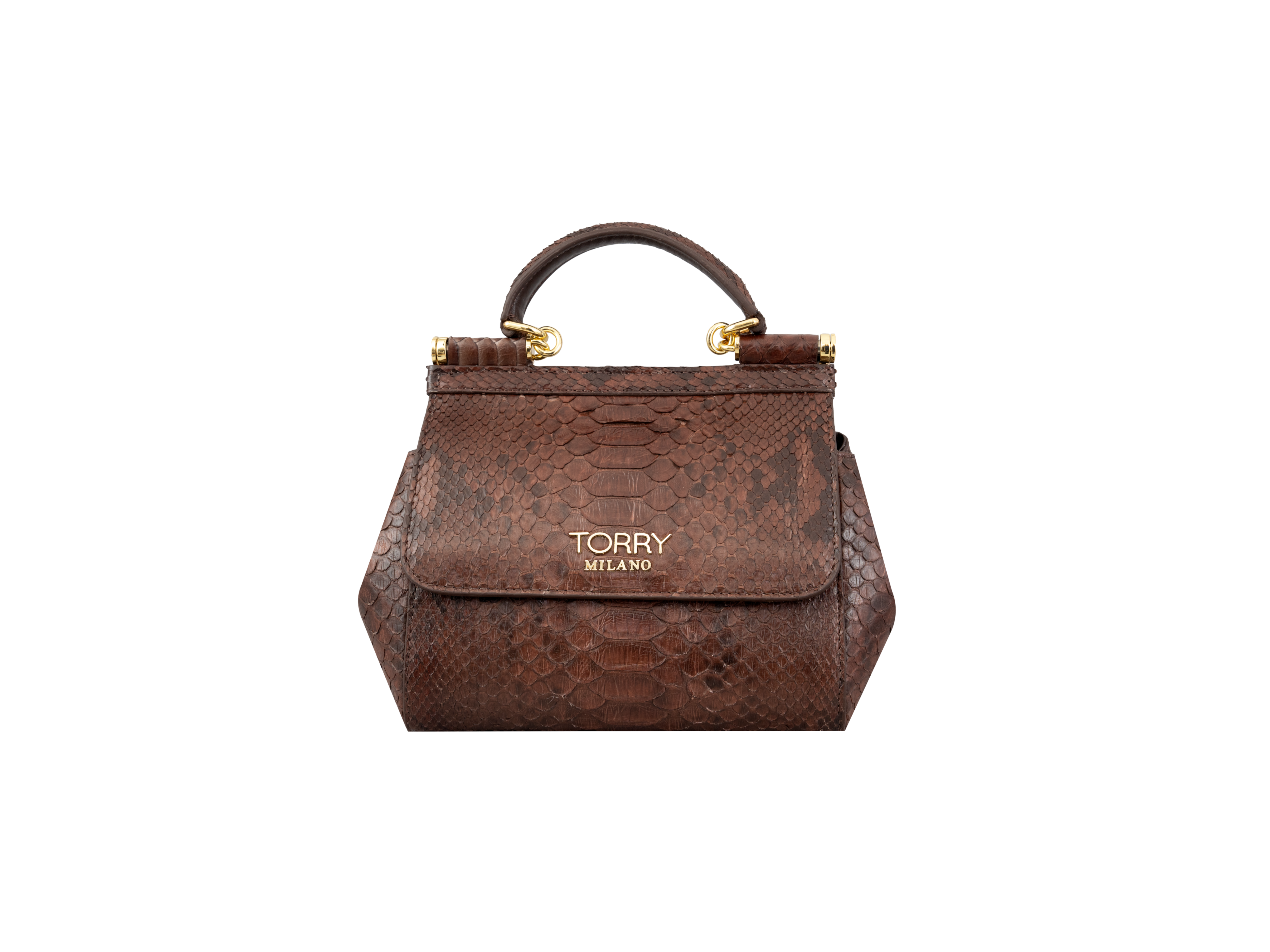 Chestnut Regalia Python Leather Bag