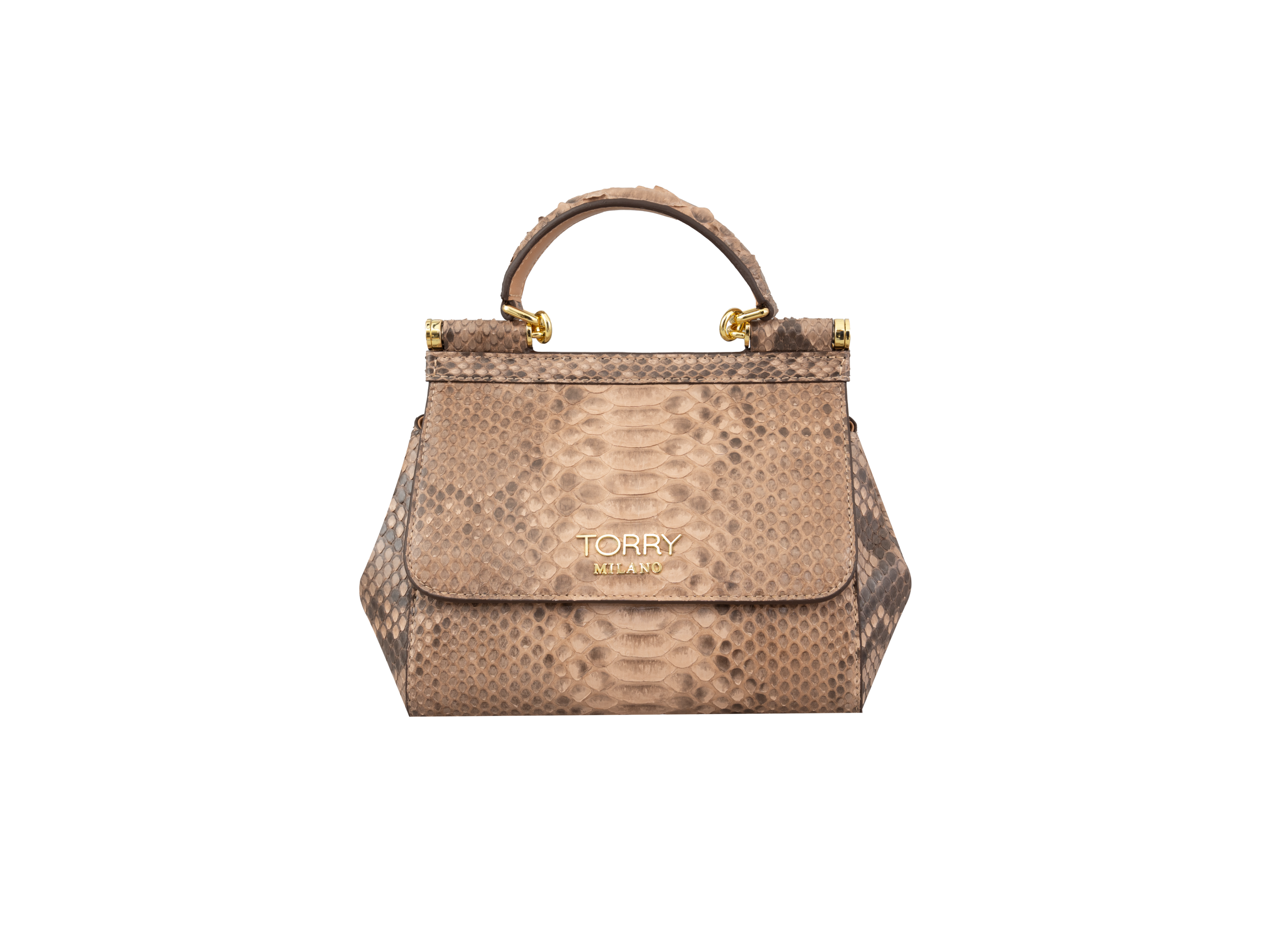 Brown Regalia Python Leather Bag