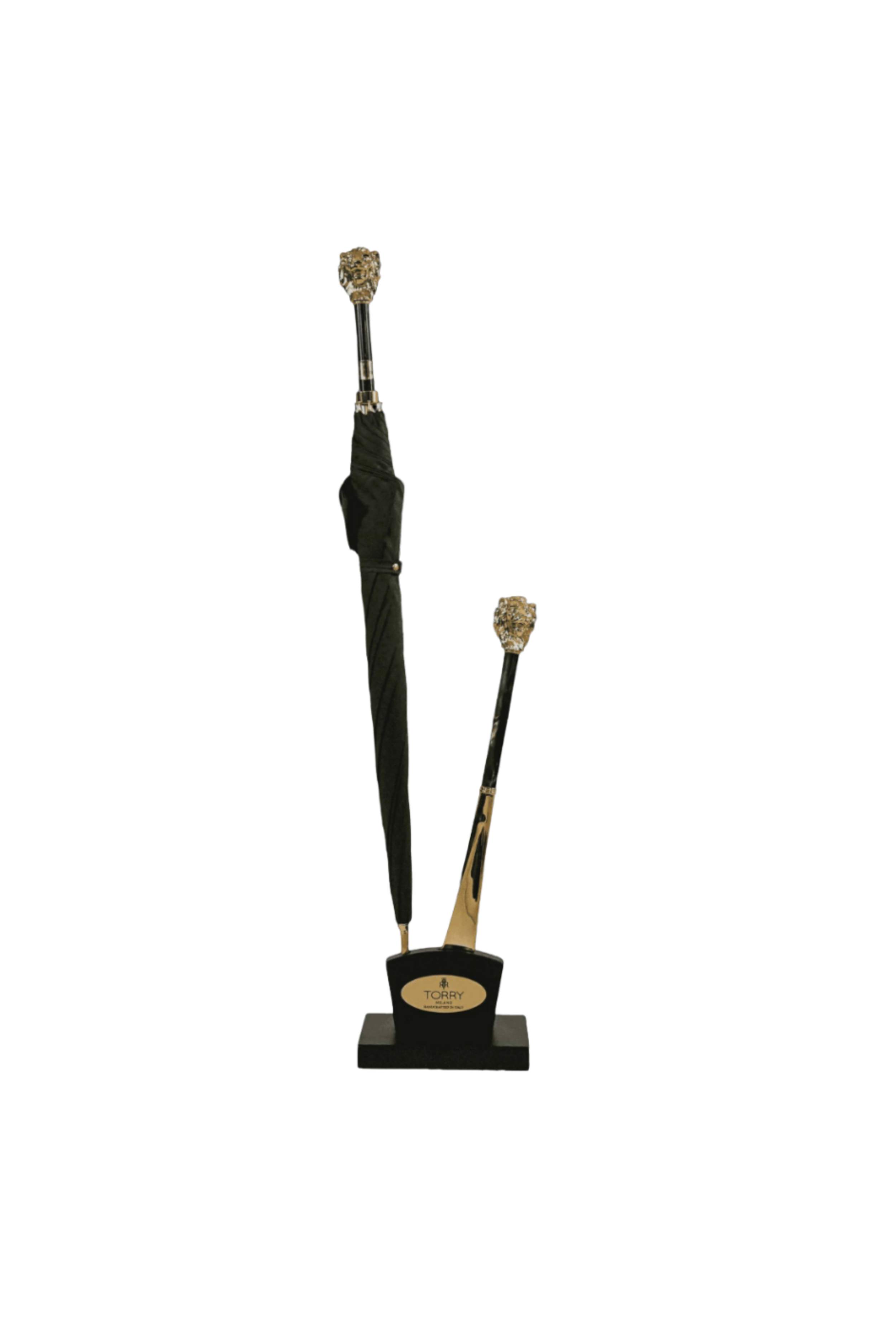 Luxury Umbrella & Shoehorn Set - Gold