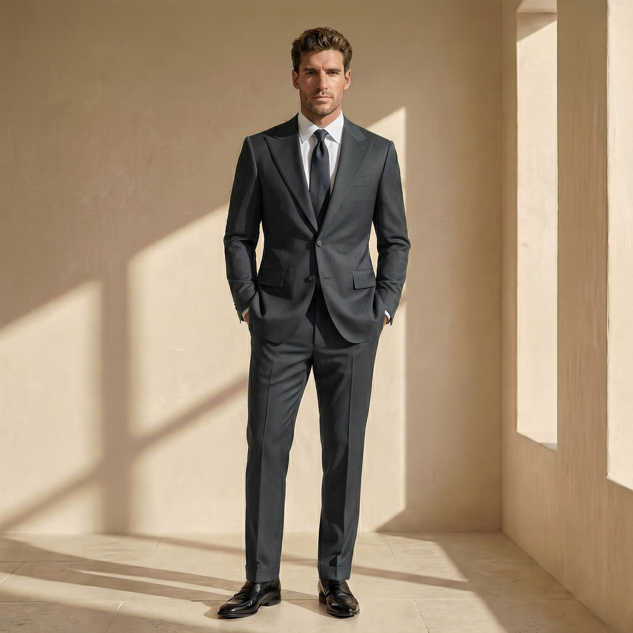 Grey Wool Suit