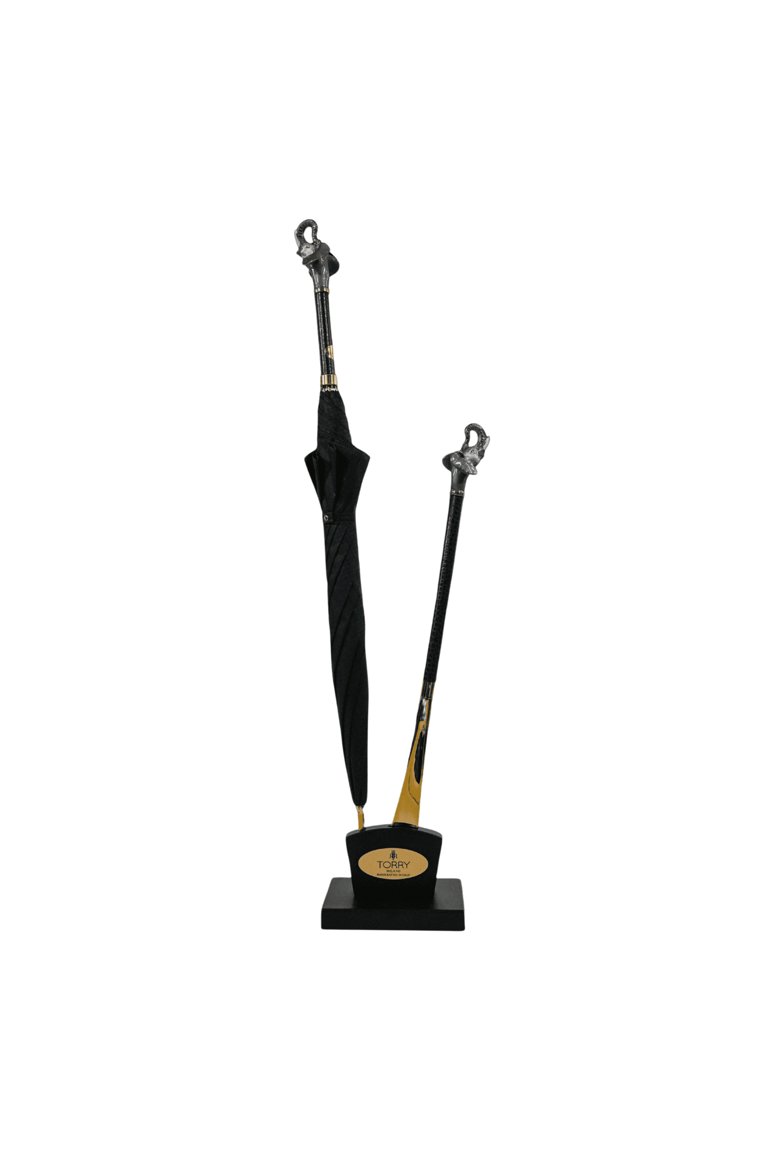 Luxury Umbrella & Shoehorn Set - Silver