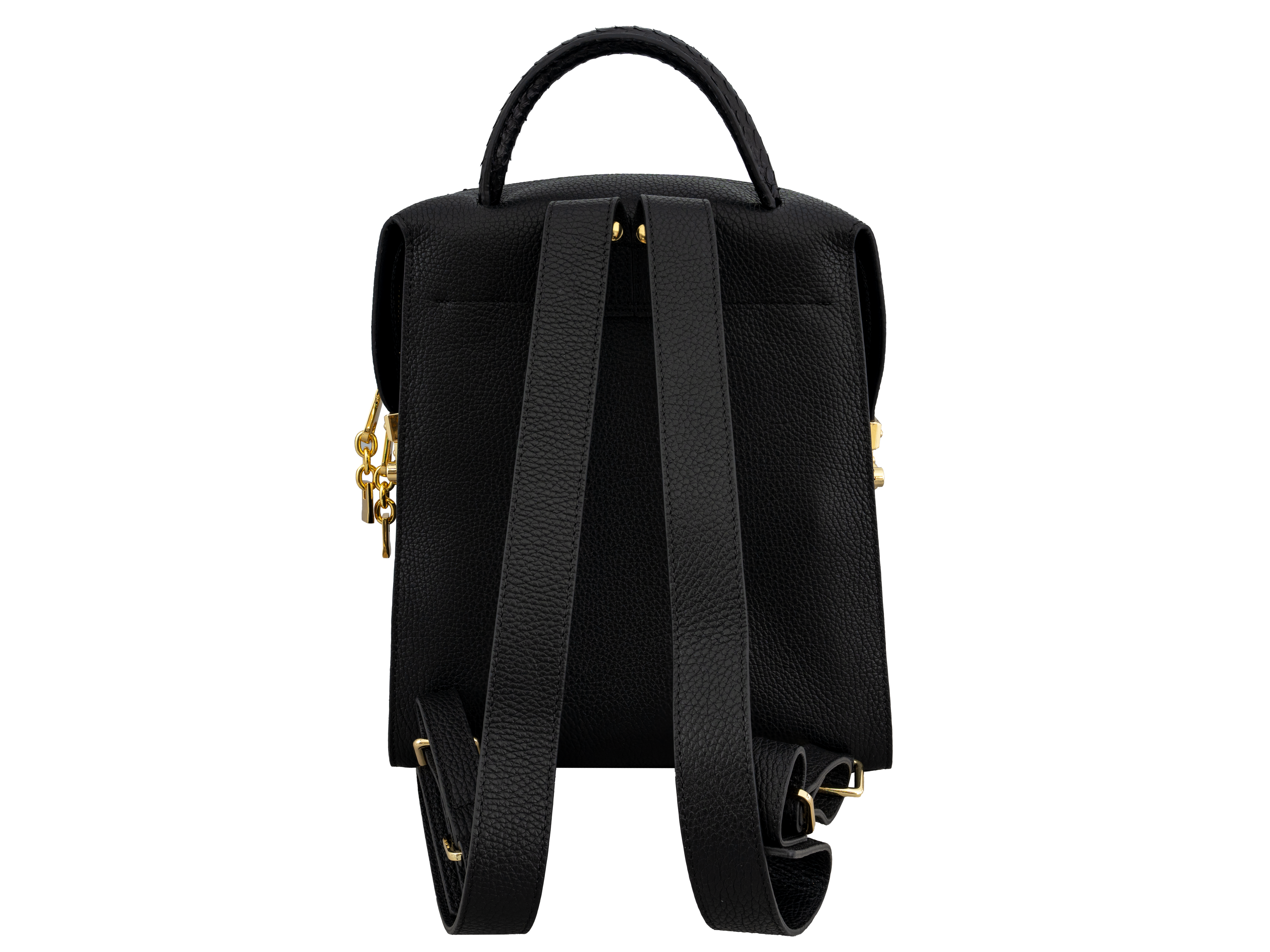 Modern Python Leather Backpack