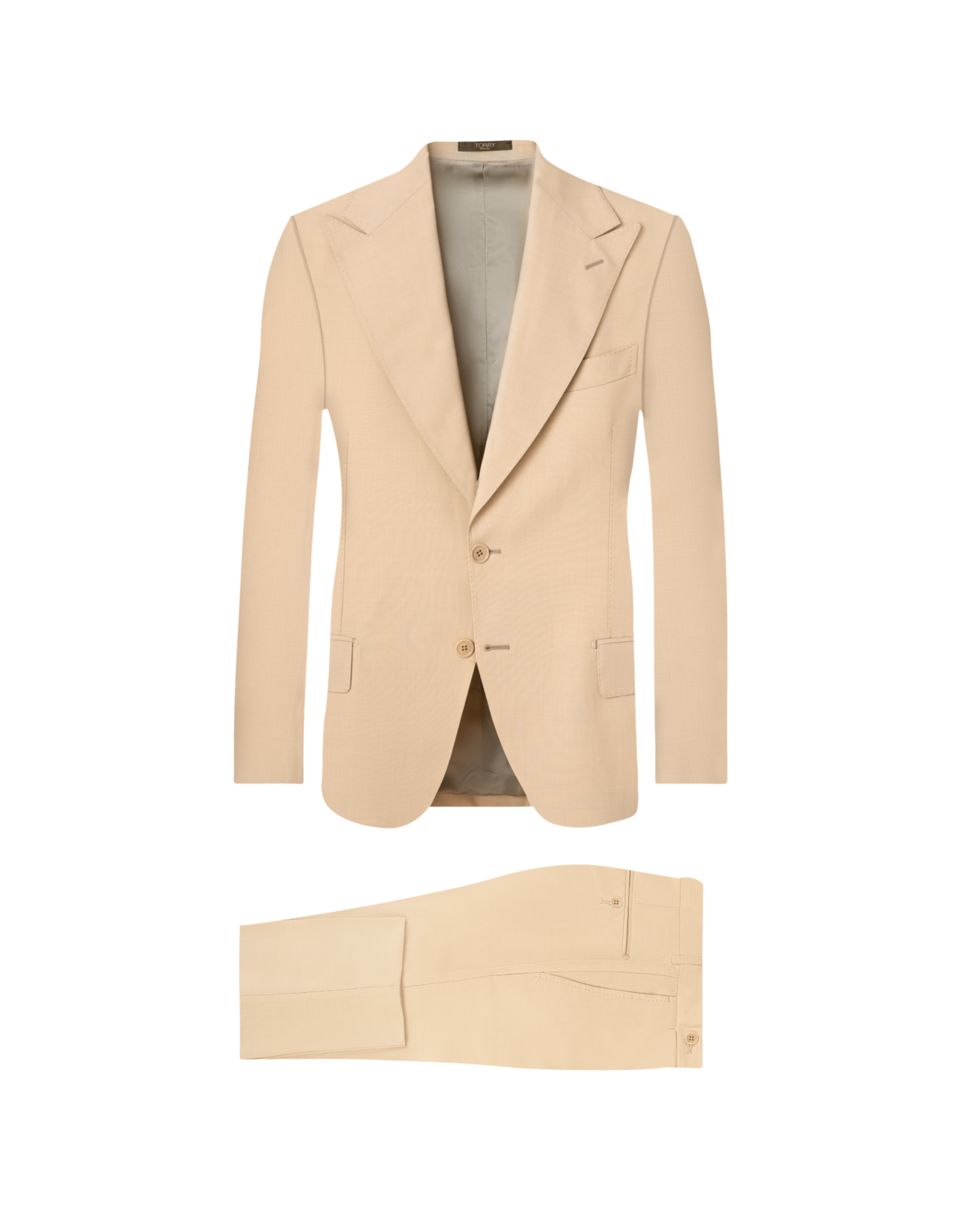 Dark Cream Wool Suit