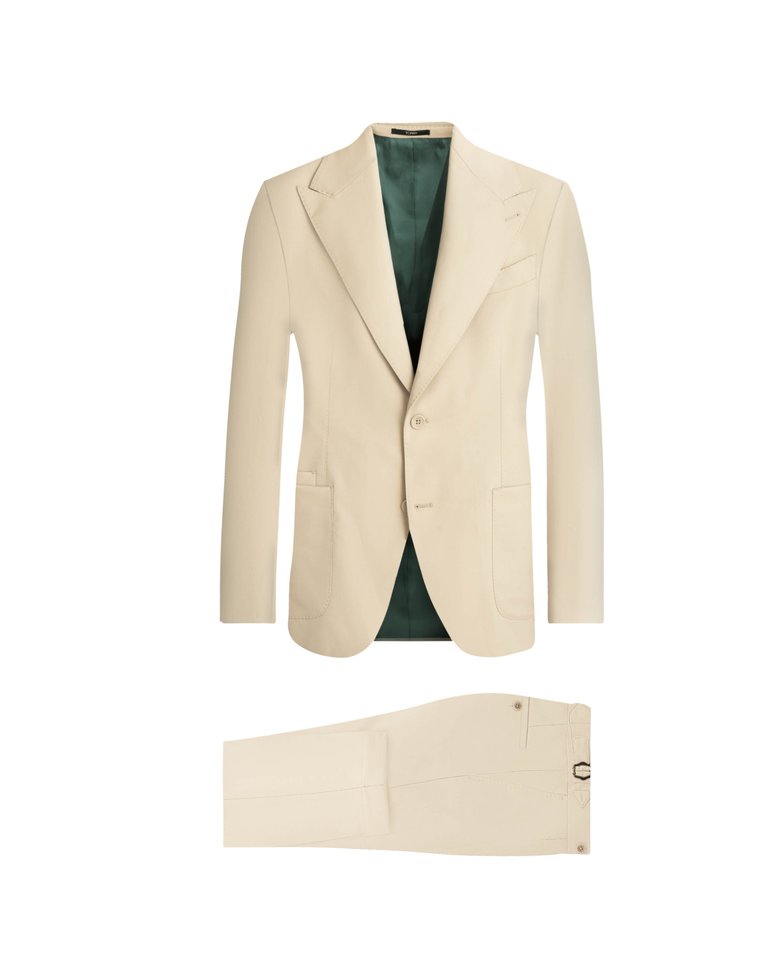 Beige Wool Suit