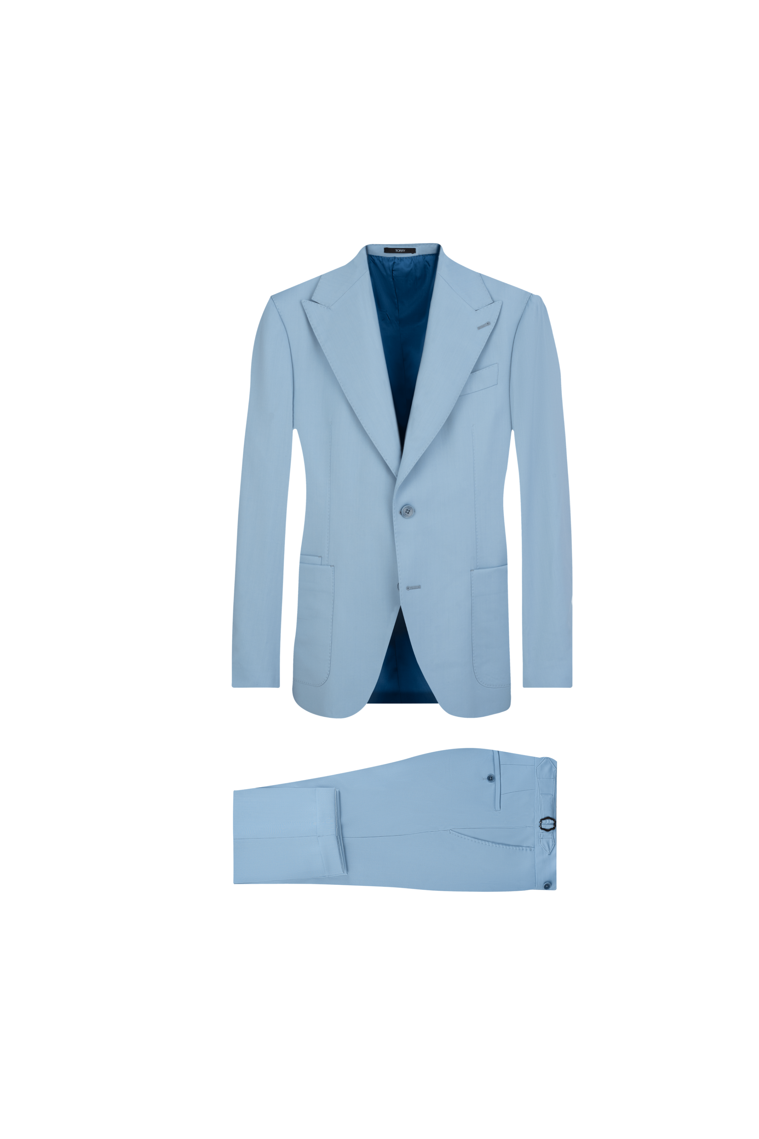 Light Blue Wool Suit