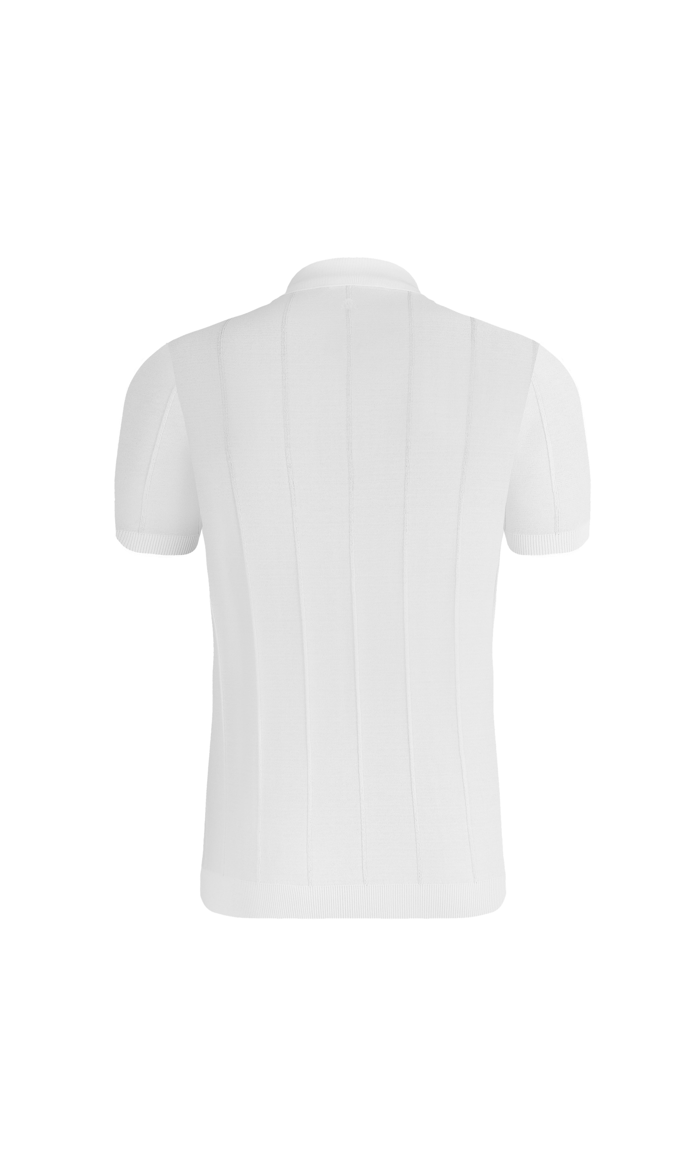 White Luxury Lines Polo T-Shirt