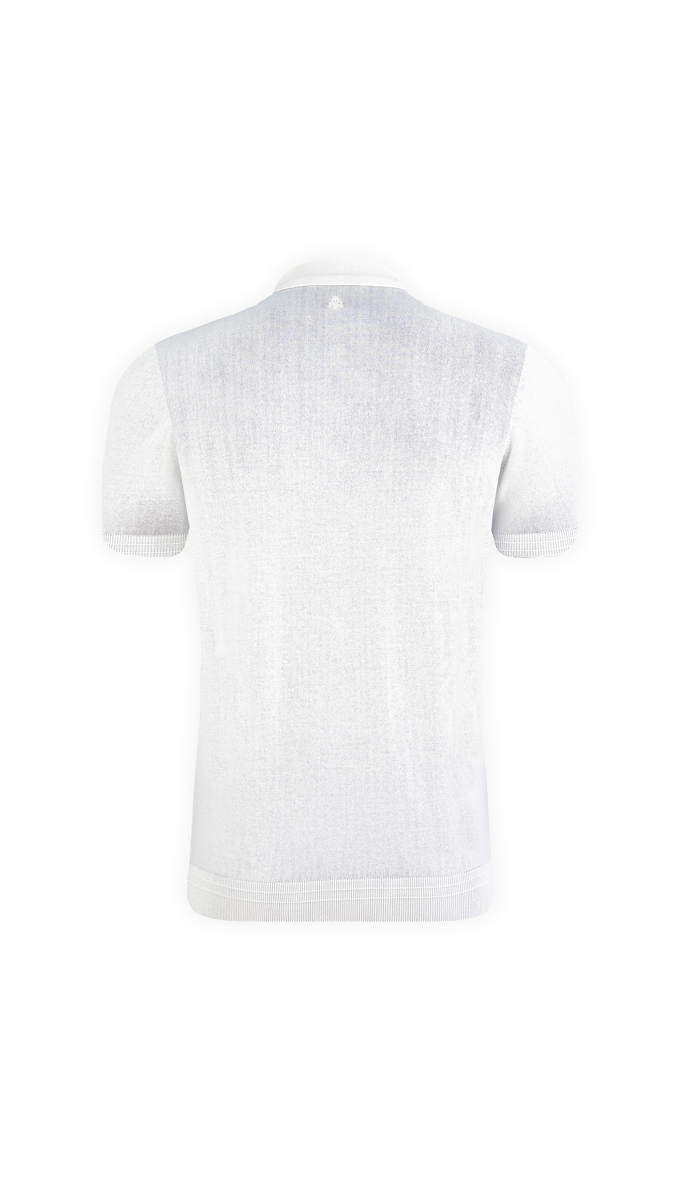 White Luxury Squares Polo T-Shirt