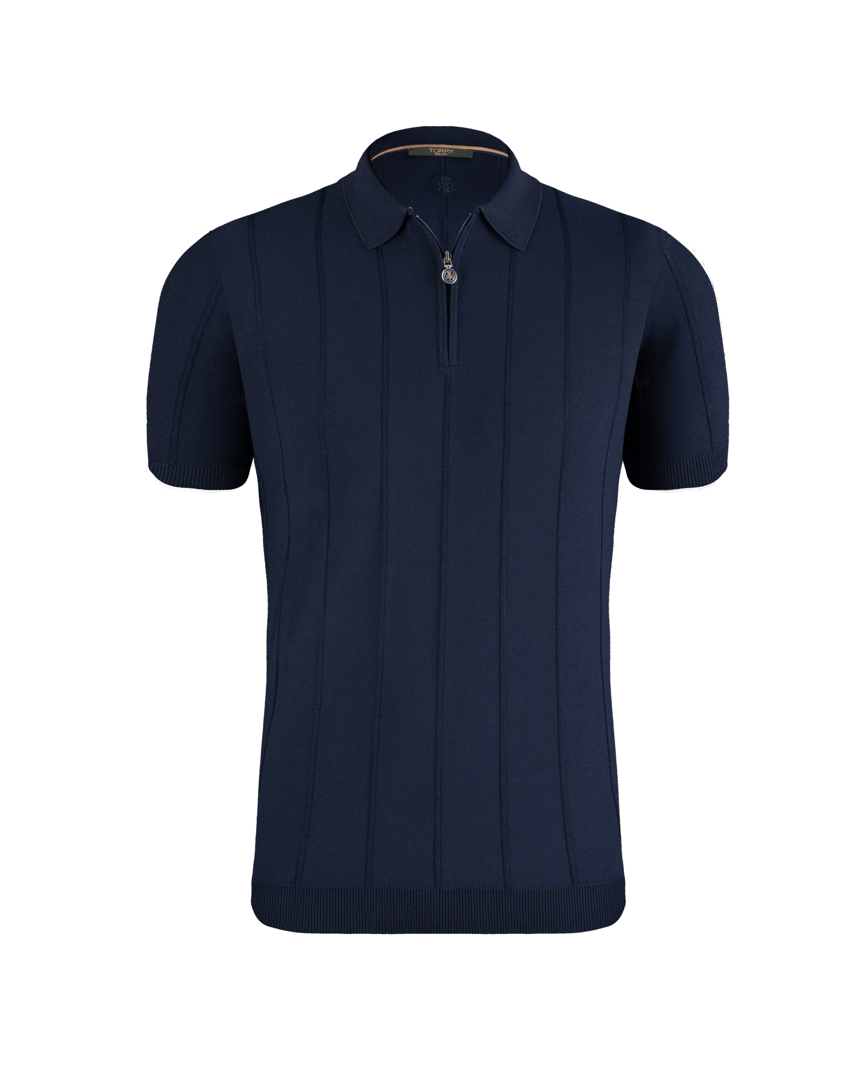 Navy Blue Luxury Lines Polo T-Shirt
