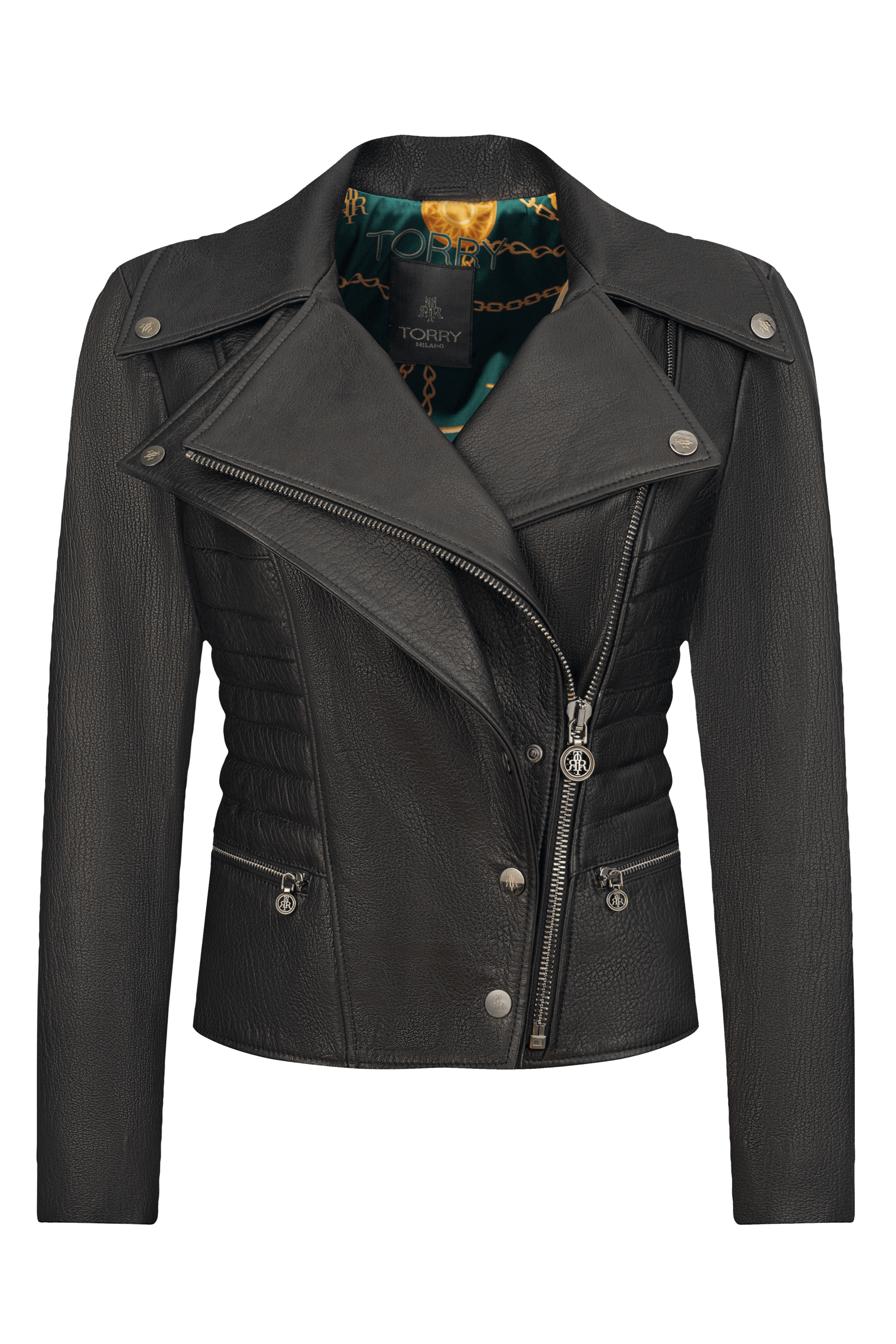 Image of Leather Biker Jacket