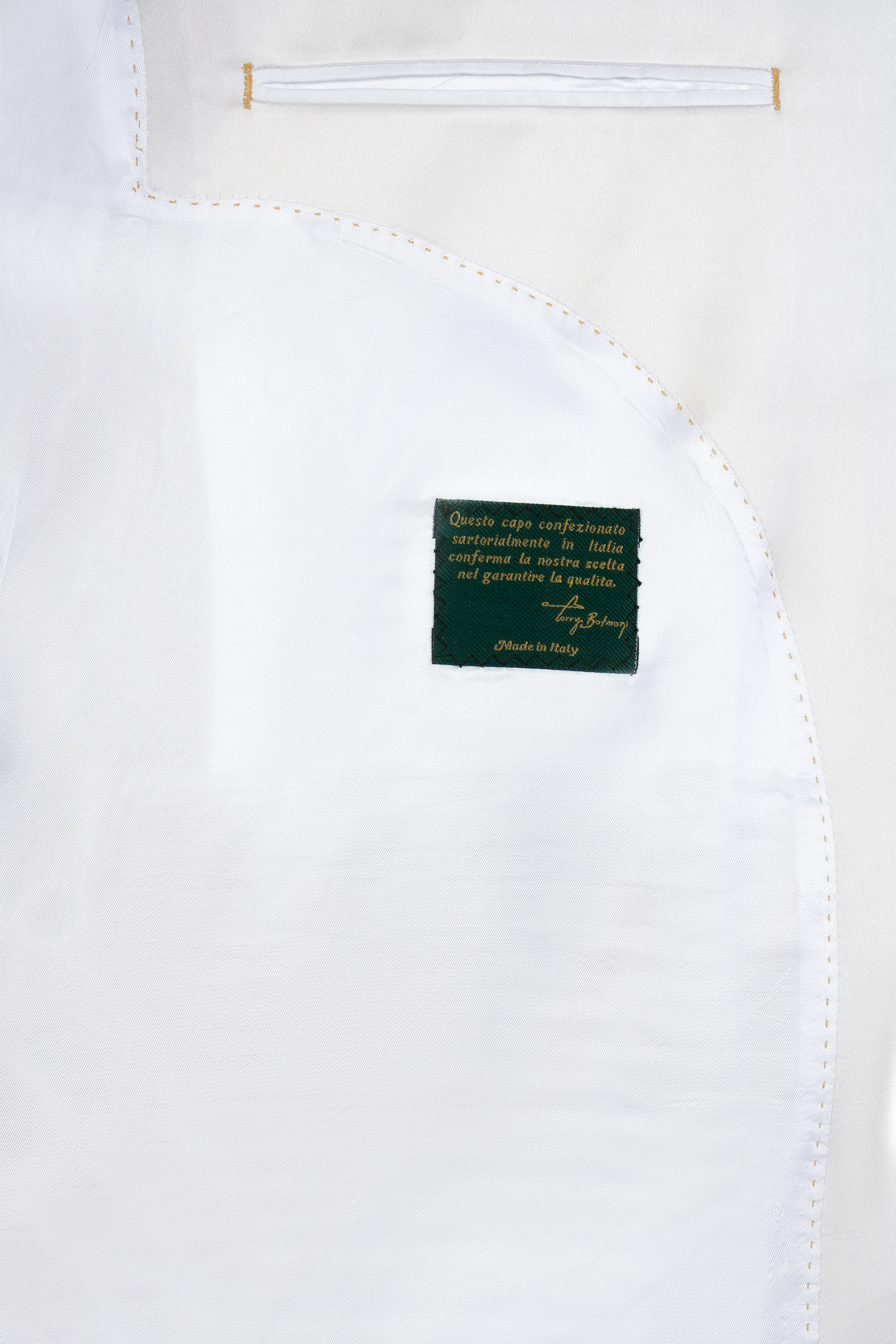 Fehér Prémium Jacquard Zakó