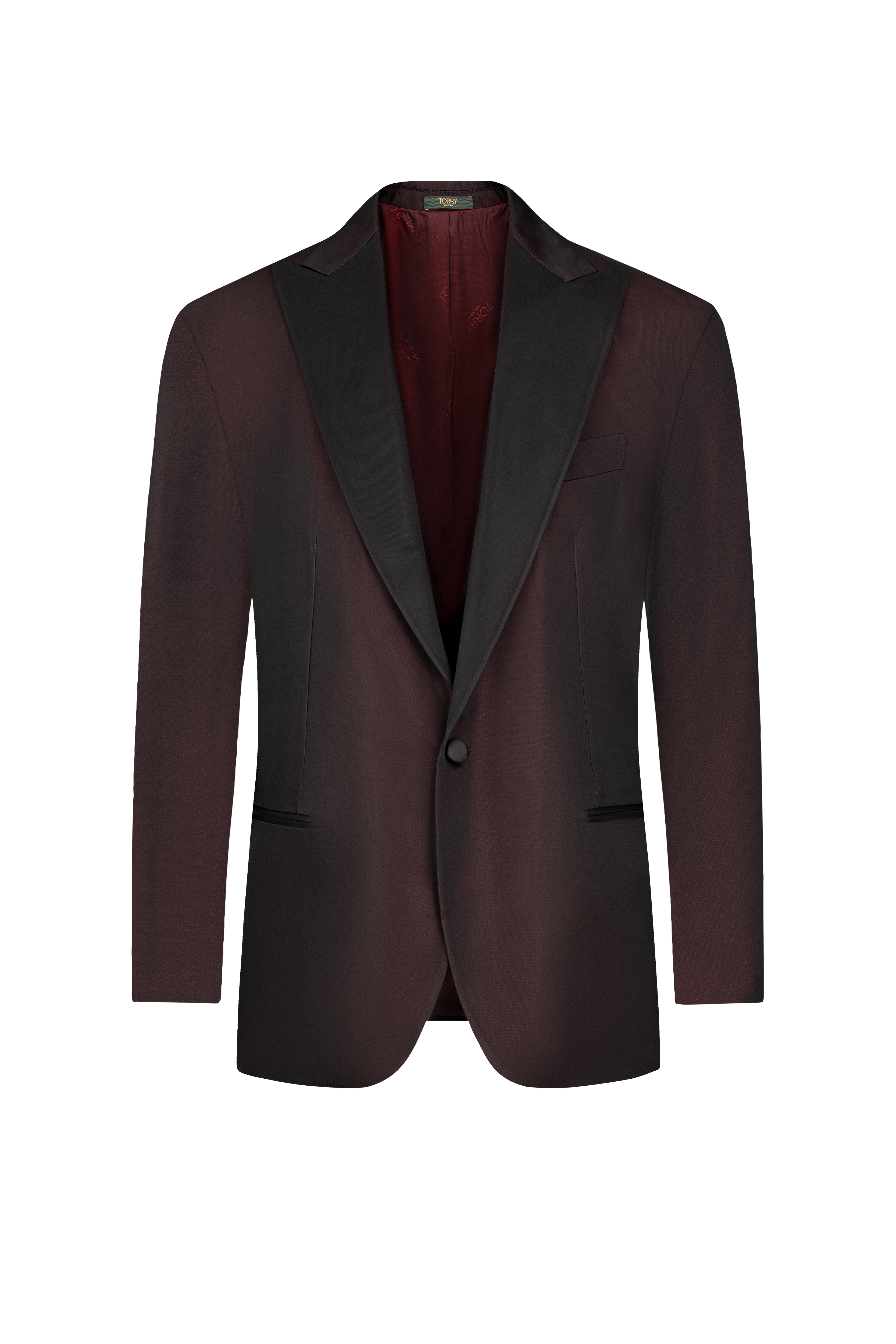 Burgundy Ceremony Satin Jacket
