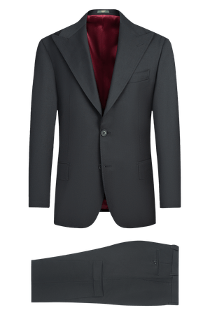 Image of Black Wool Suit