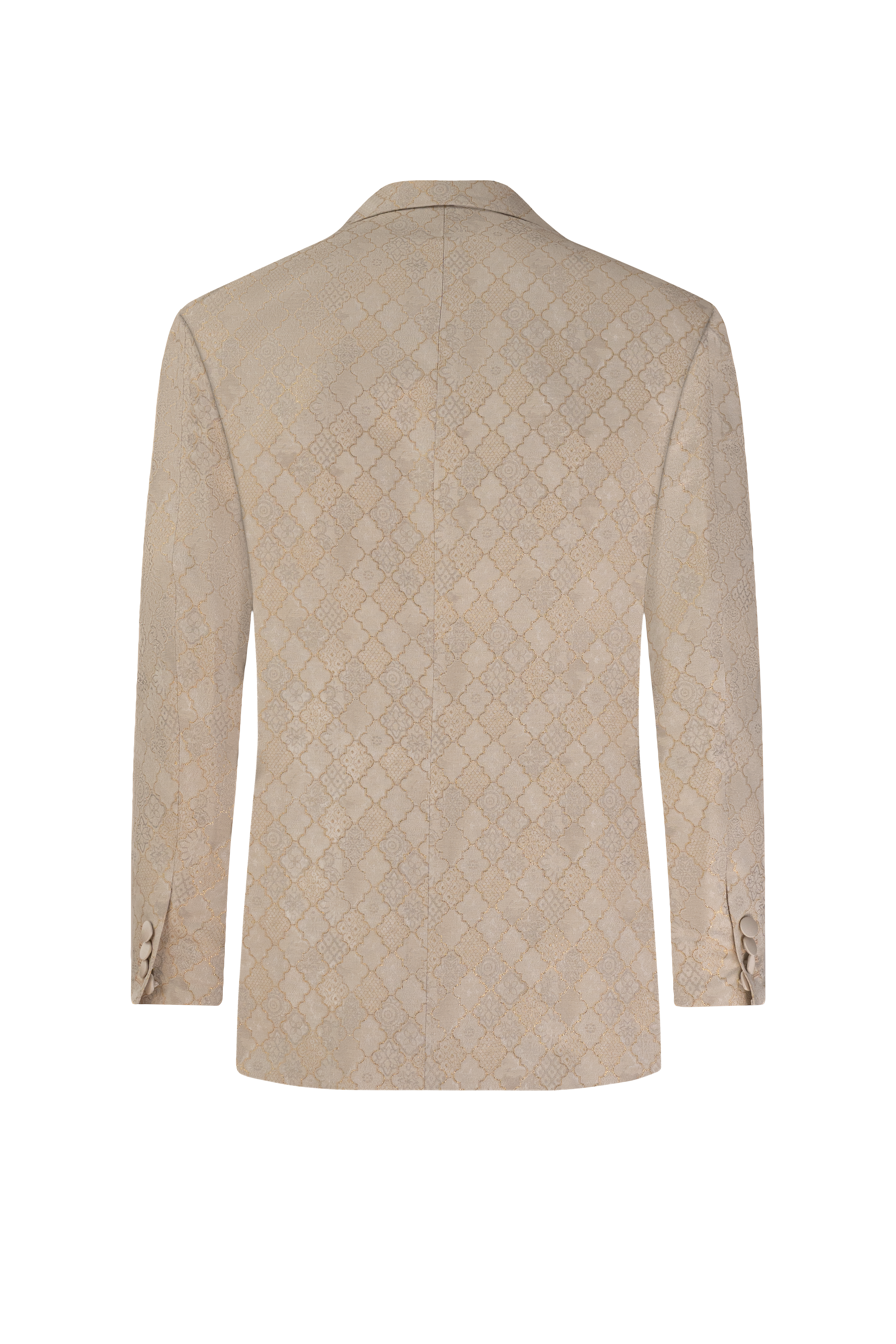 Fehér Prémium Jacquard Zakó