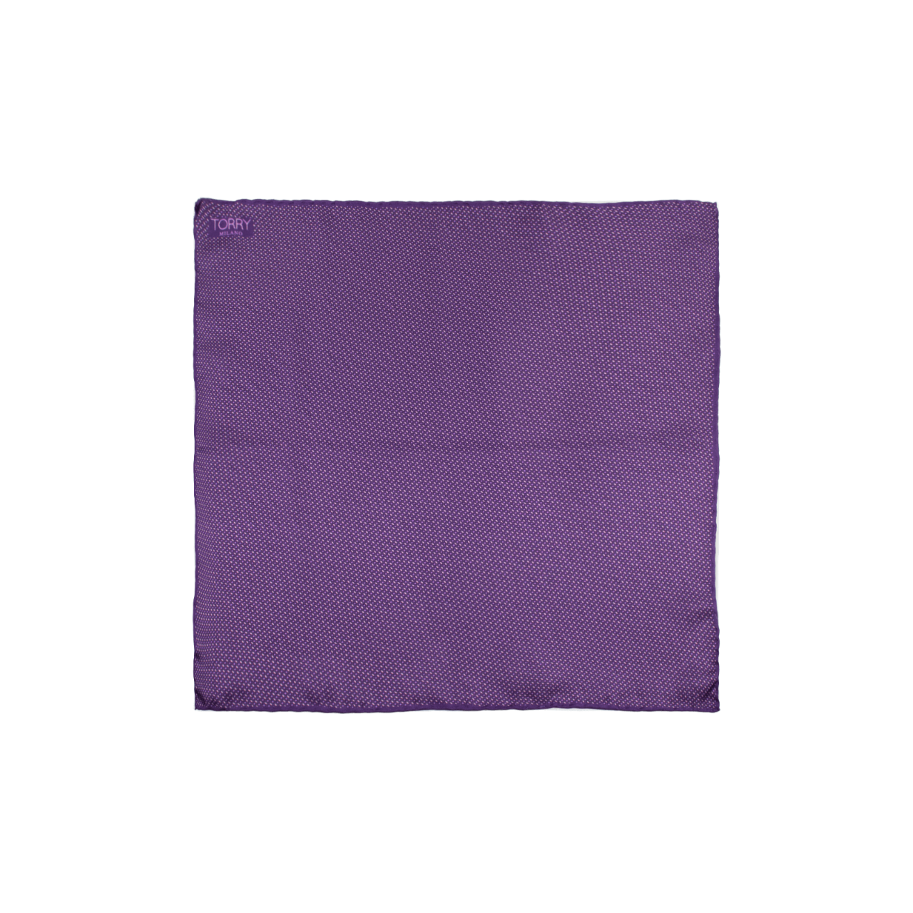 Purple Silk Patterned Pocket Square