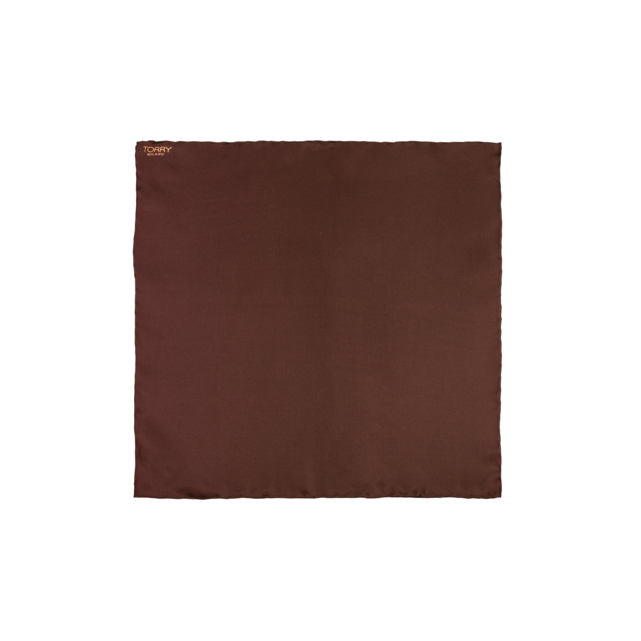 Brown Silk Pocket Square