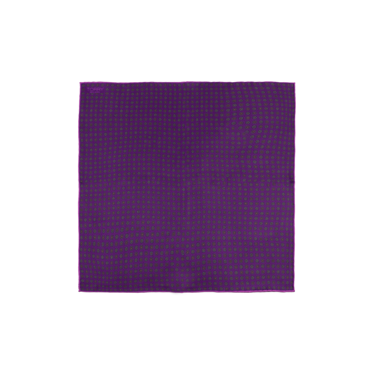 Violet Silk Patterned Pocket Square