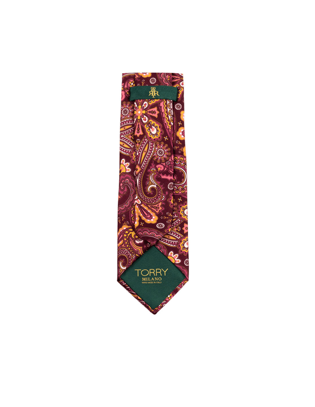 Cravatta Artigianale in Seta Paisley