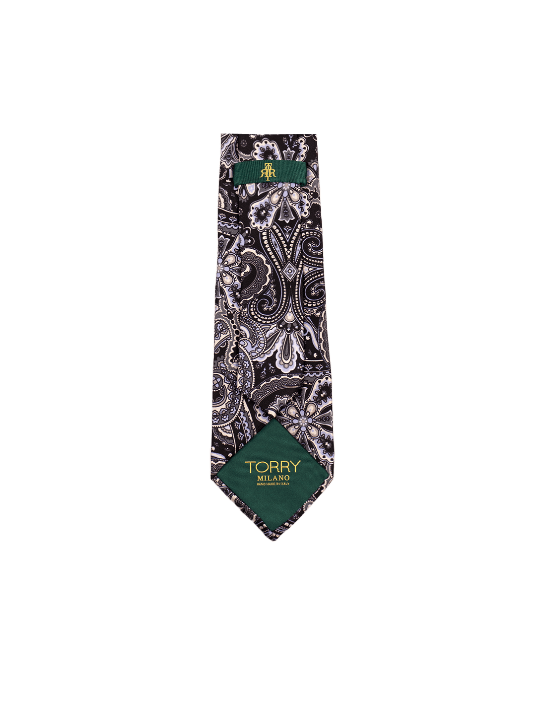 Cravatta Artigianale in Seta con Motivo Paisley