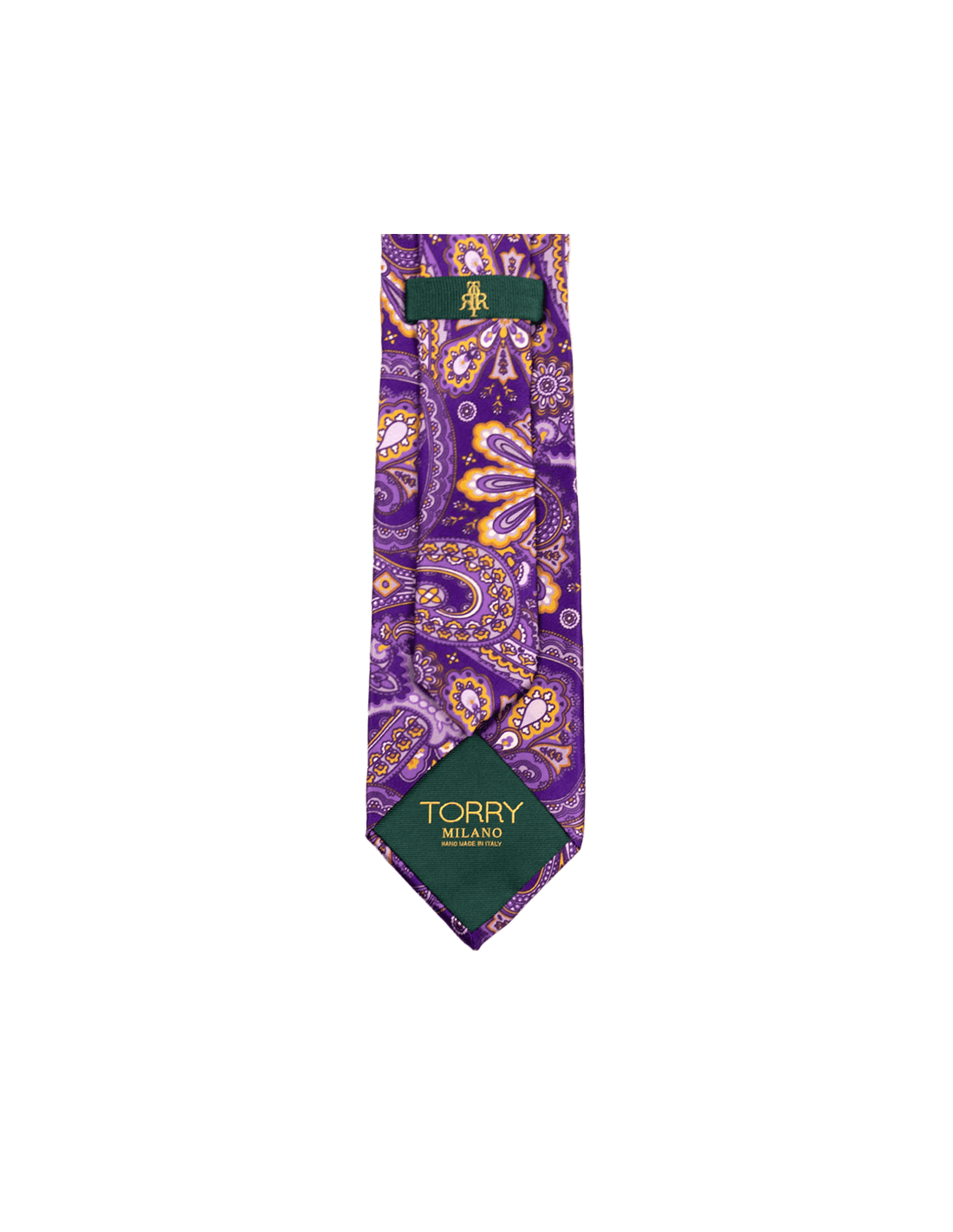 Cravatta Artigianale in Seta con Motivo Paisley