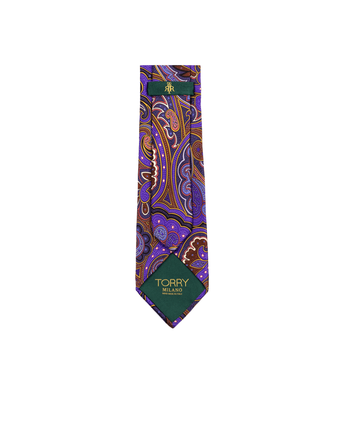Cravatta Artigianale in Seta con Motivo Paisley