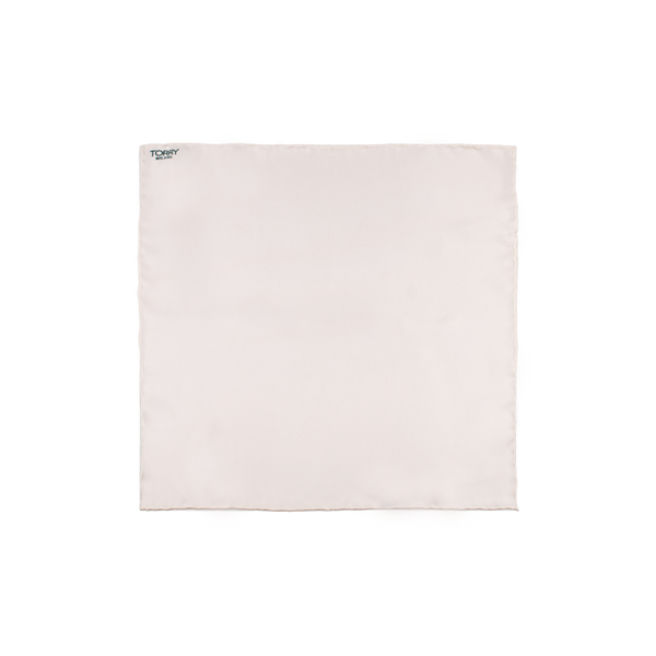 White Silk Pocket Square