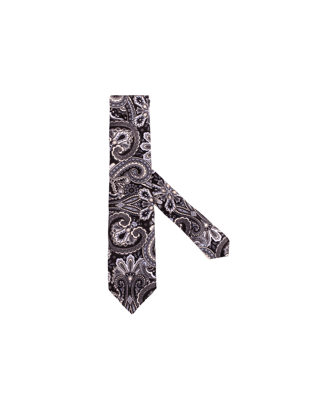 Cravatta Artigianale in Seta con Motivo Paisley