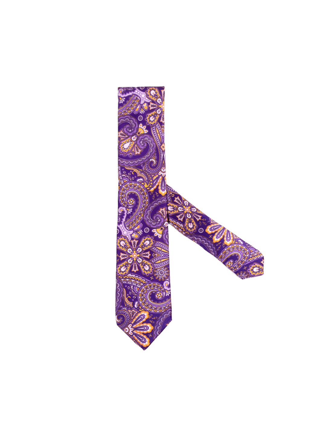 Cravatta Artigianale in Seta con Motivo Paisley