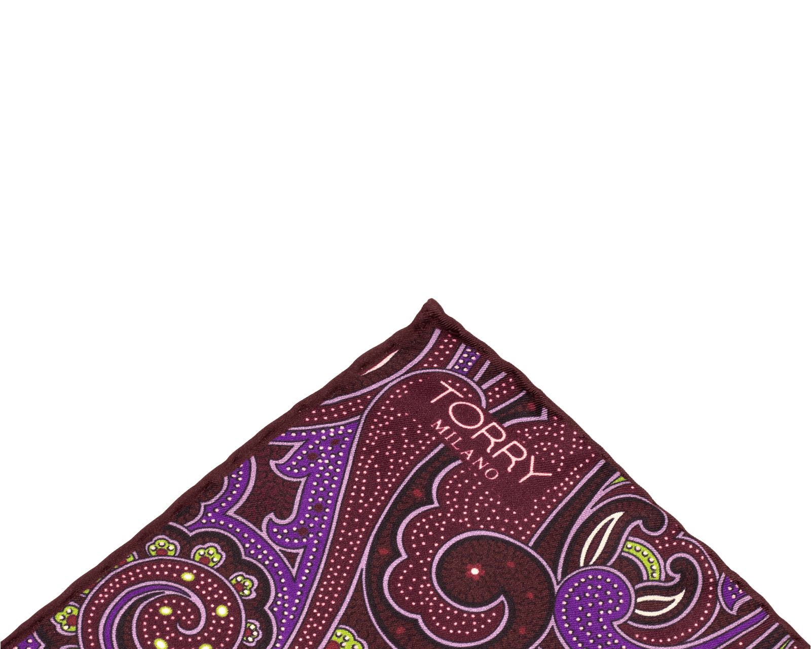 Fazzoletto da Taschino in Seta con Motivo Paisley