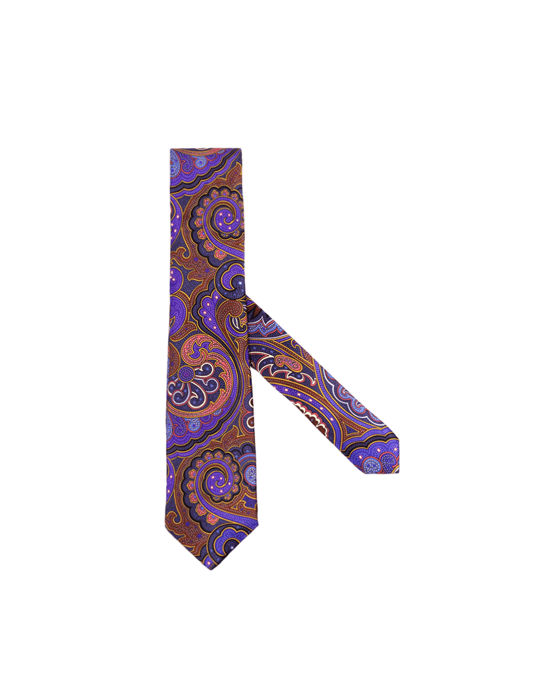 Cravatta Artigianale in Seta con Motivo Paisley